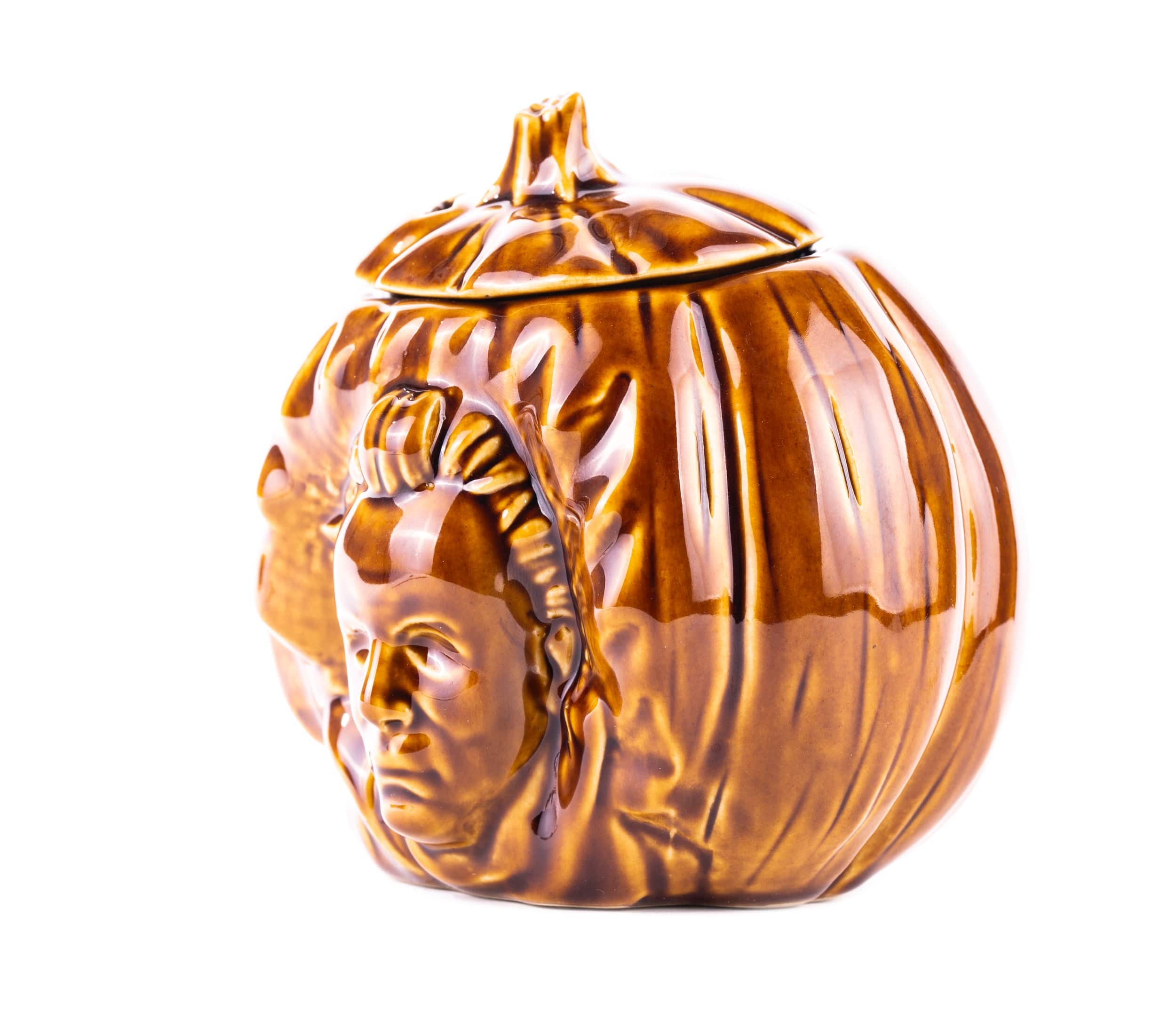 Halloween Tiki Mug - Alamo Brown Variant | Spooky Ceramic Cup for Halloween Party Decor, Themed Drinks & Tropical Cocktails | Perfect for Halloween Decorations, Gift Giving & Tiki Bar Collectors