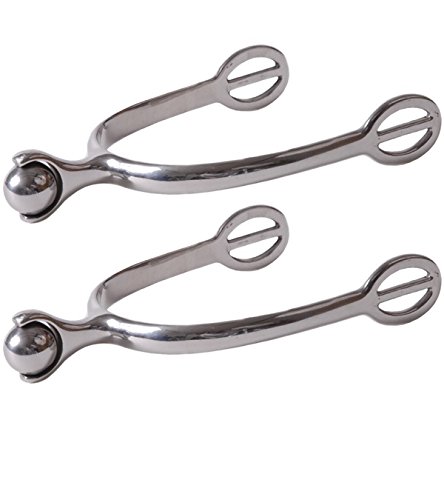 Premium Stainless Steel Roller Ball Spurs for Horse Riding - Smooth & Durable Equestrian Gear for Western & English Riding, Training & Competition Use