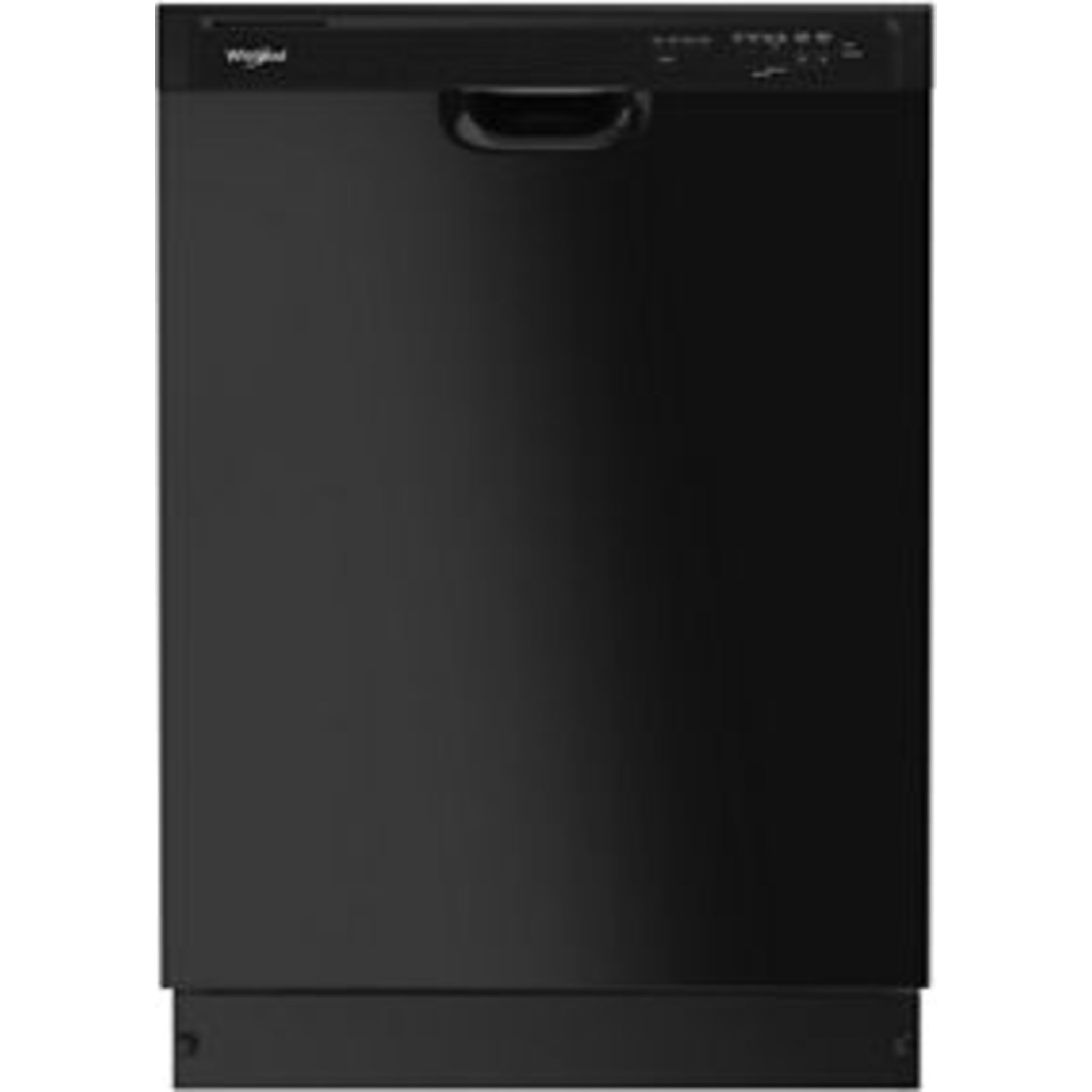 Whirlpool WDF341PAPB 24 Inch Built-In Dishwasher with Stainless Steel Interior, 3rd Rack & Quiet Operation - Black | Perfect for Small Kitchens & Apartments