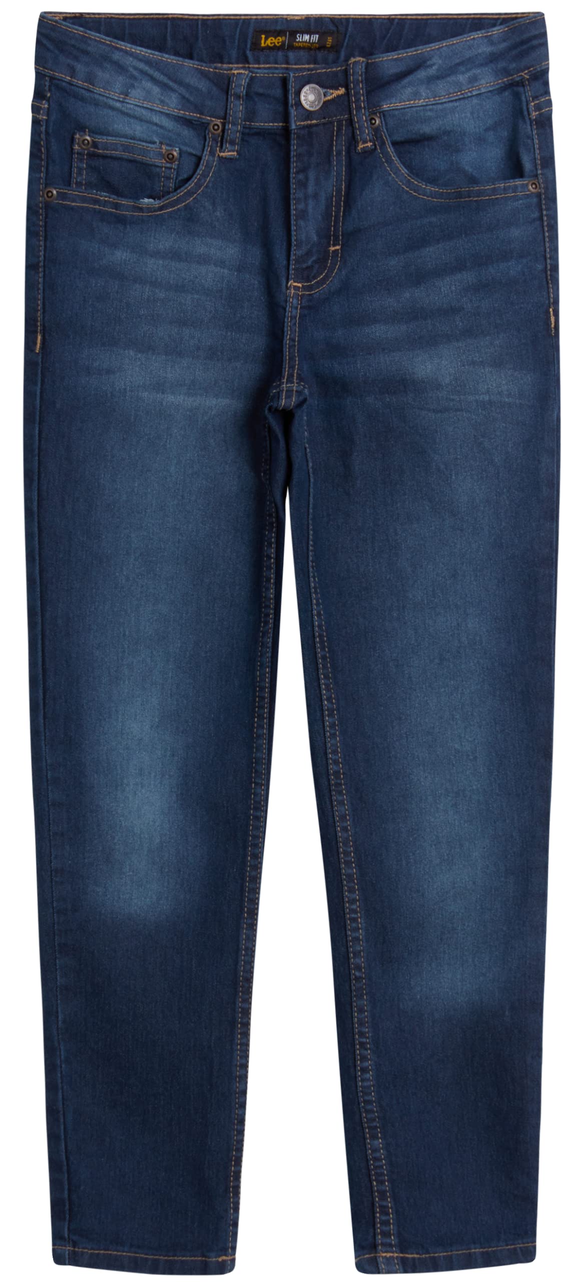 Lee Boys' Slim Fit Comfort Stretch Denim Jeans for Kids (2T-16) - Soft & Durable Jeans for School, Play & Everyday Wear