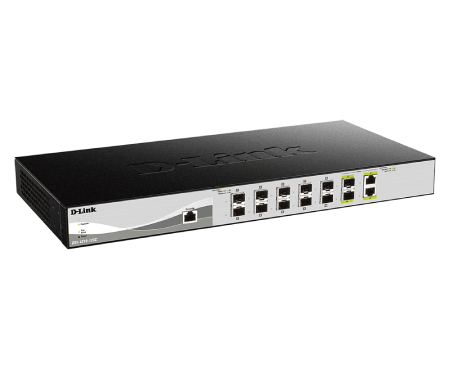 D-Link DXS-1210-12SC 10G Smart Managed Fiber Switch - 12-Port SFP+ | High-Speed Networking for Data Centers & Enterprise Use