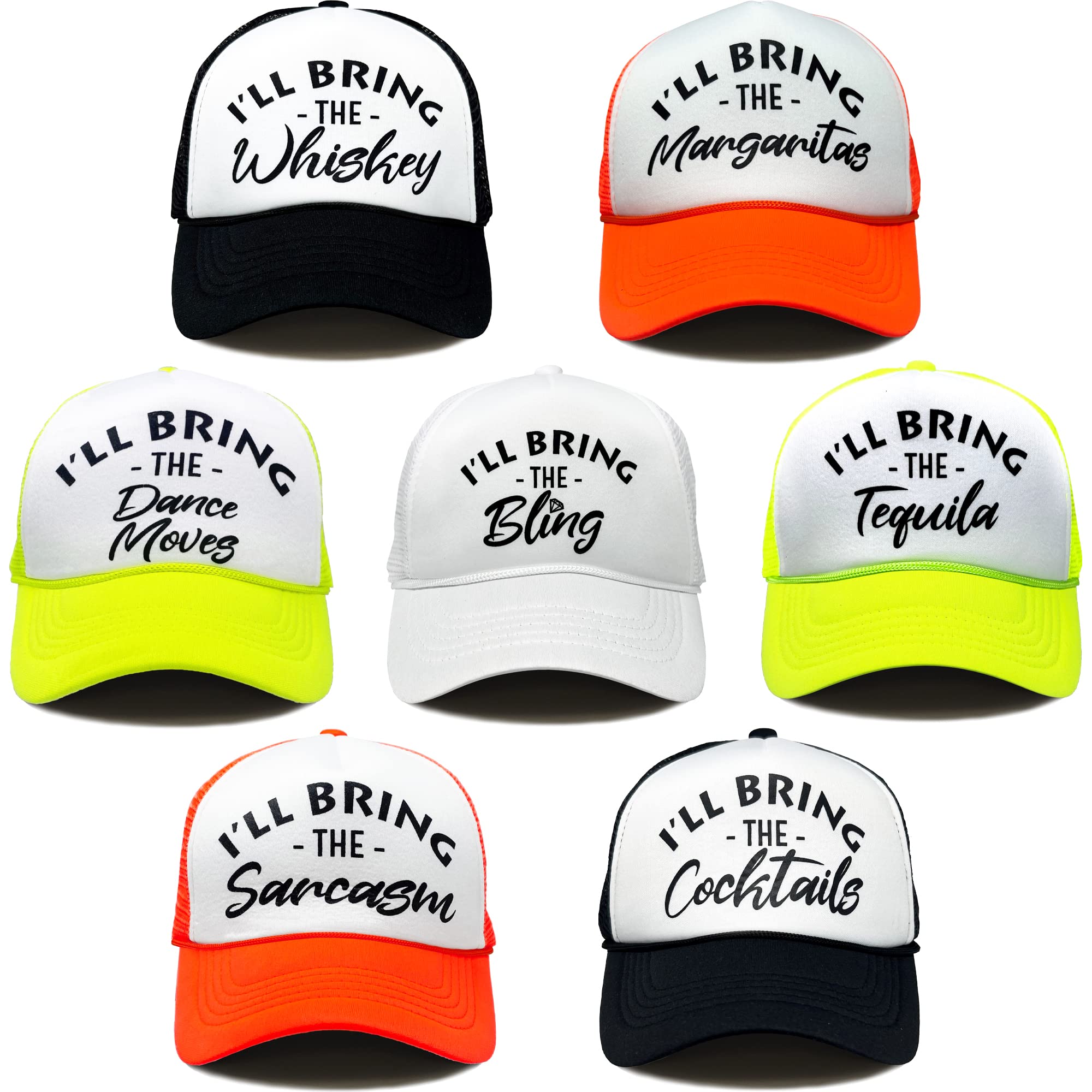 Funky Junque Bride-to-Be Bachelorette Party Foam Trucker Snapback Hat | Women's Funny Wedding Hat for Bridal Shower, Bachelorette Party & Girls Night Out | Perfect Bachelorette Party Accessories & Gifts
