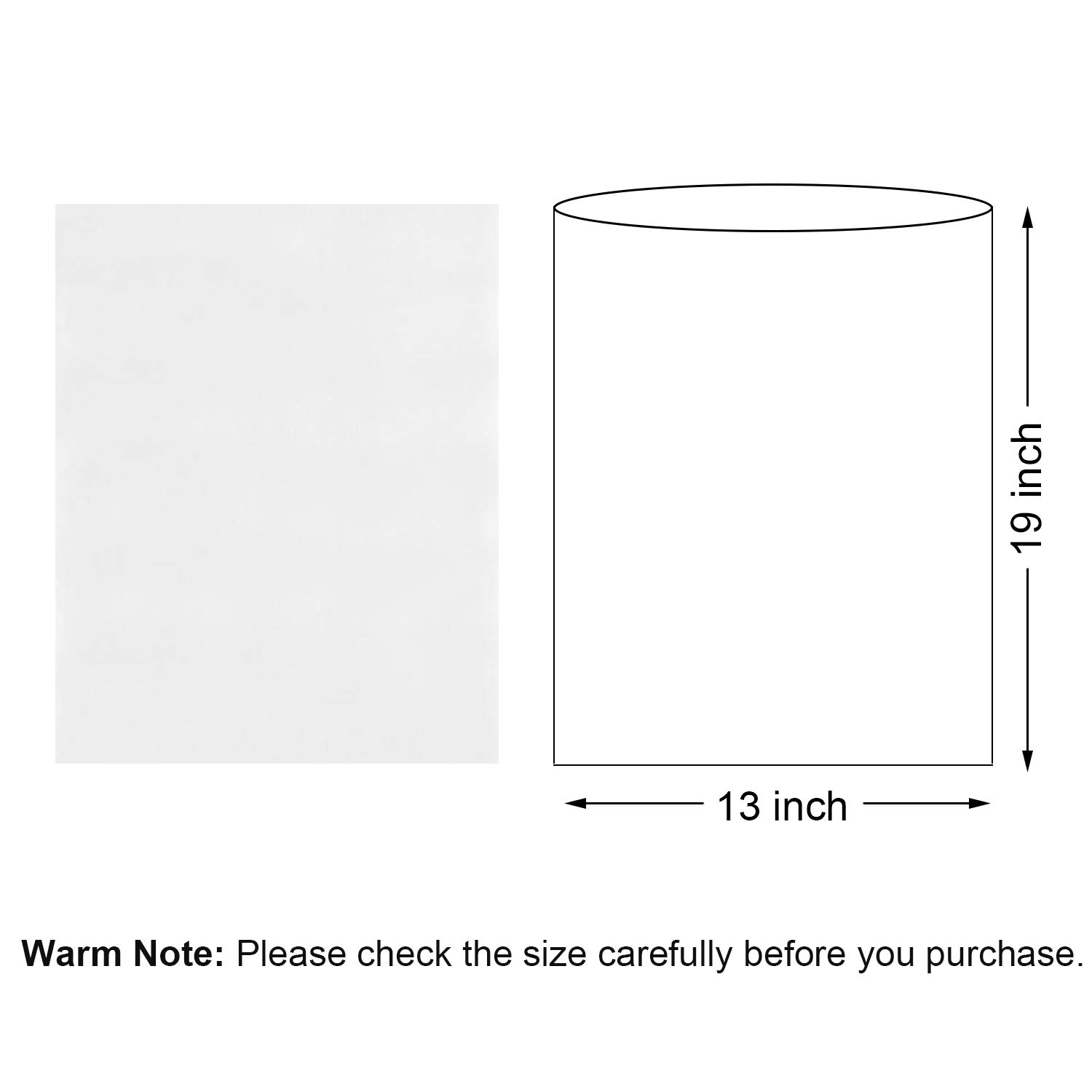 100 Pcs 13x19 Inches Clear PVC Heat Shrink Wrap Bags for Gift Baskets, Food Packaging & Product Bundling - Durable Plastic Shrink Film for Retail, Shipping & Storage
