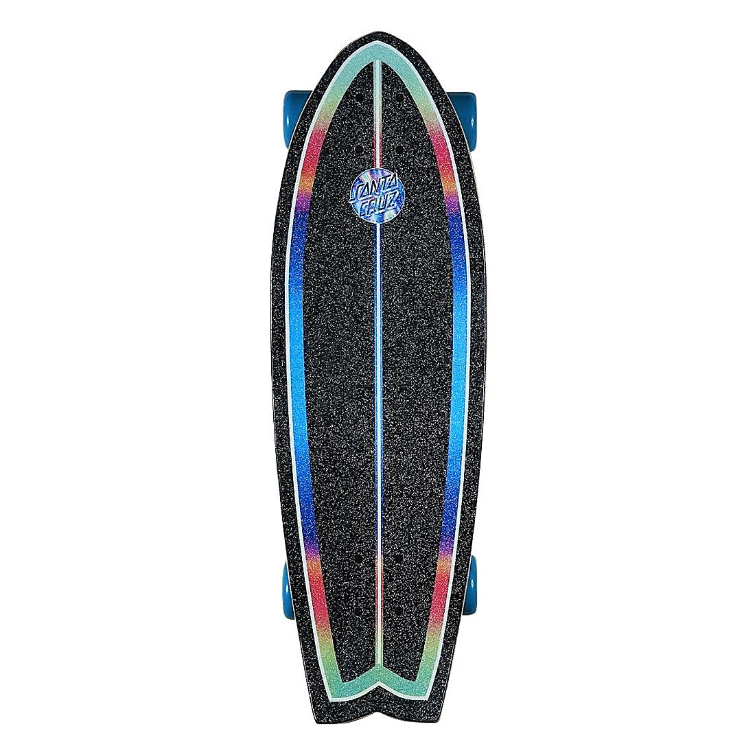 Santa Cruz Skateboard Iridescent Dot Shark Cruzer 27.7
