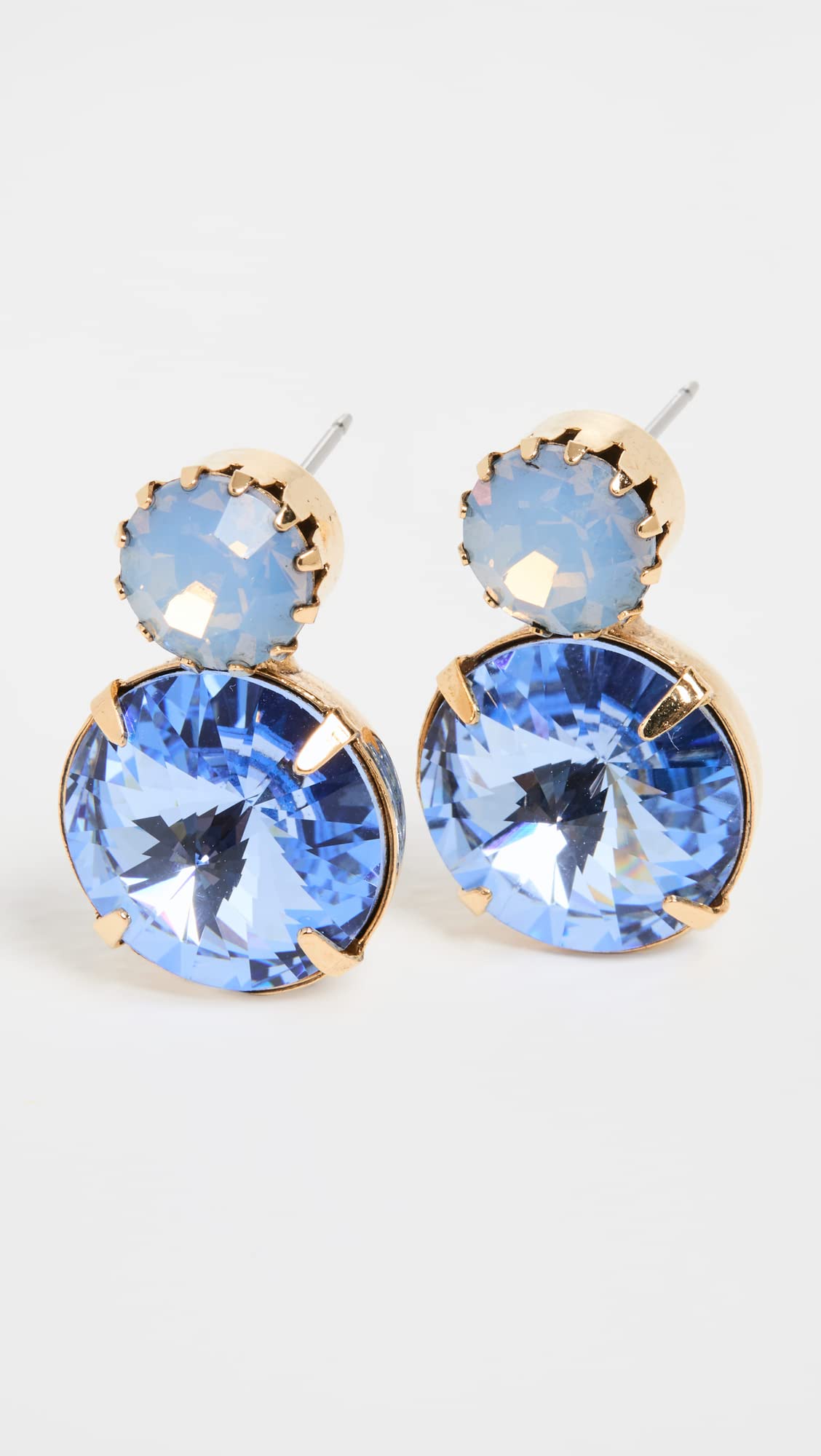 Jennifer Behr Myrla Earrings for Women – Elegant Gold-Tone Crystal Drop Earrings for Parties, Weddings & Special Occasions