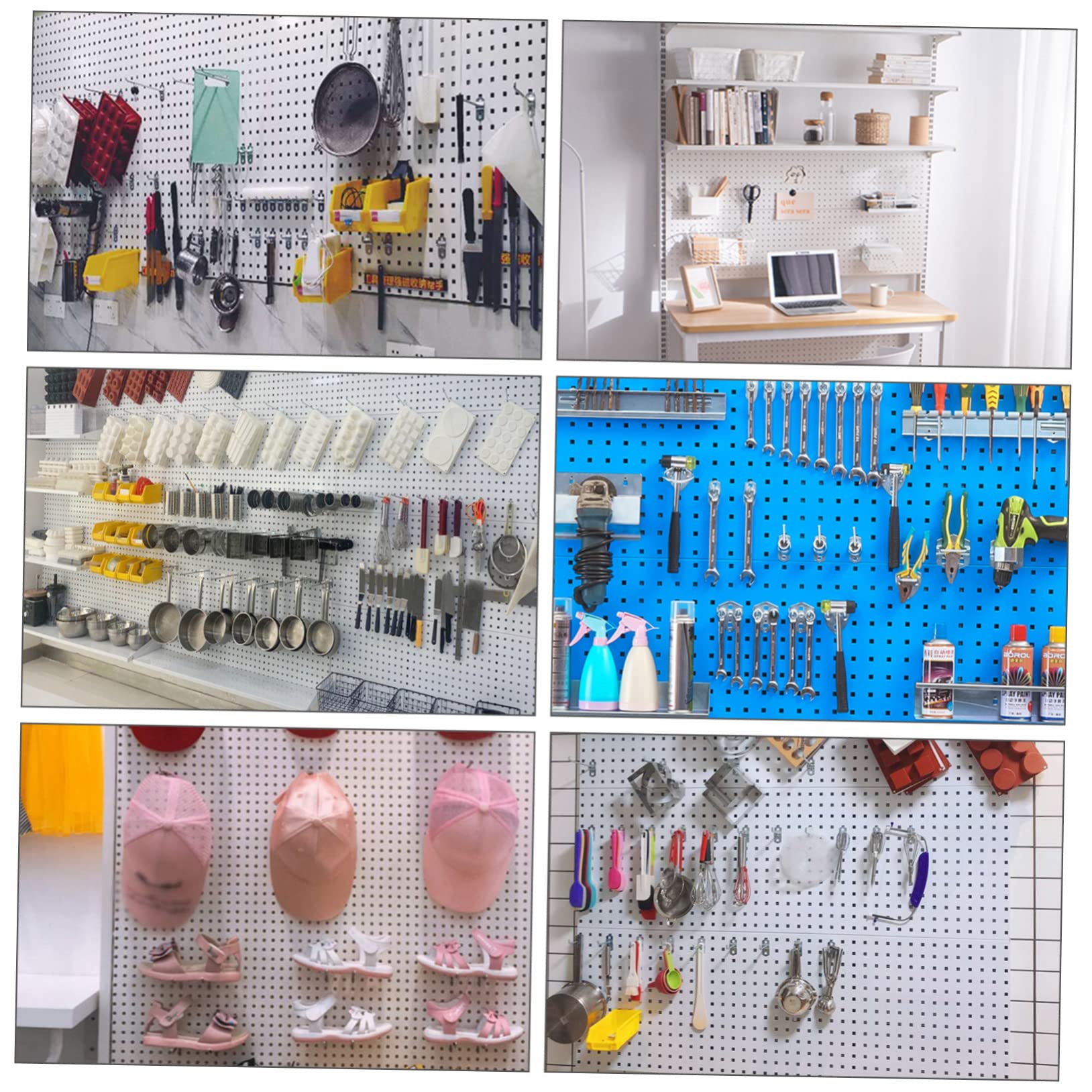 iplusmile 200 Pcs Pegboard Hooks - Heavy Duty Iron Tool Organizer Hooks for Workshop, Garage & Retail Store Organization - Perfect for Hanging Tools, Accessories & Supplies