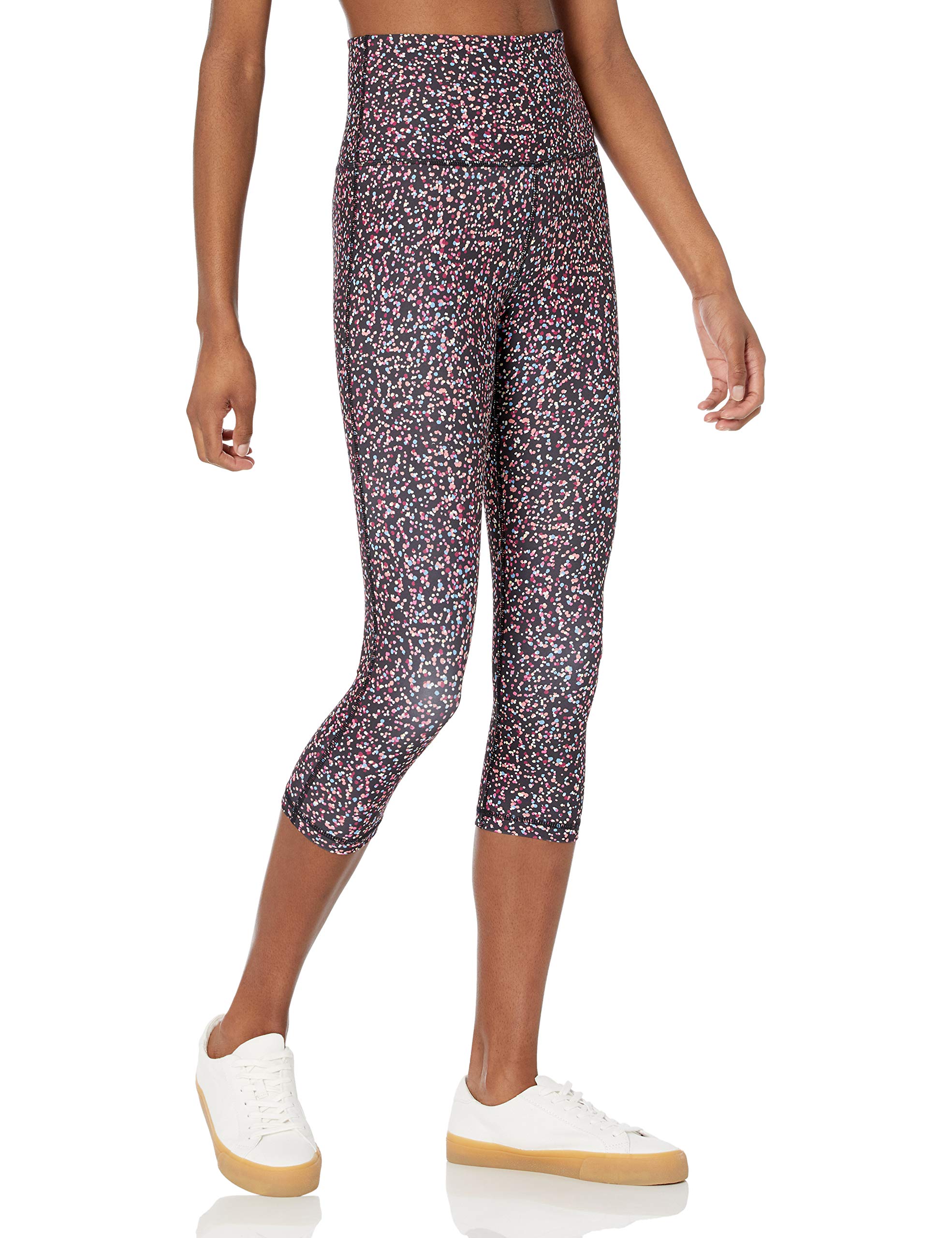Amazon Essentials Women's High-Rise Capri Active Sculpt Leggings - Workout, Yoga & Running Tights for Women - Comfortable Stretchy Athletic Pants for Fitness & Lounge Wear