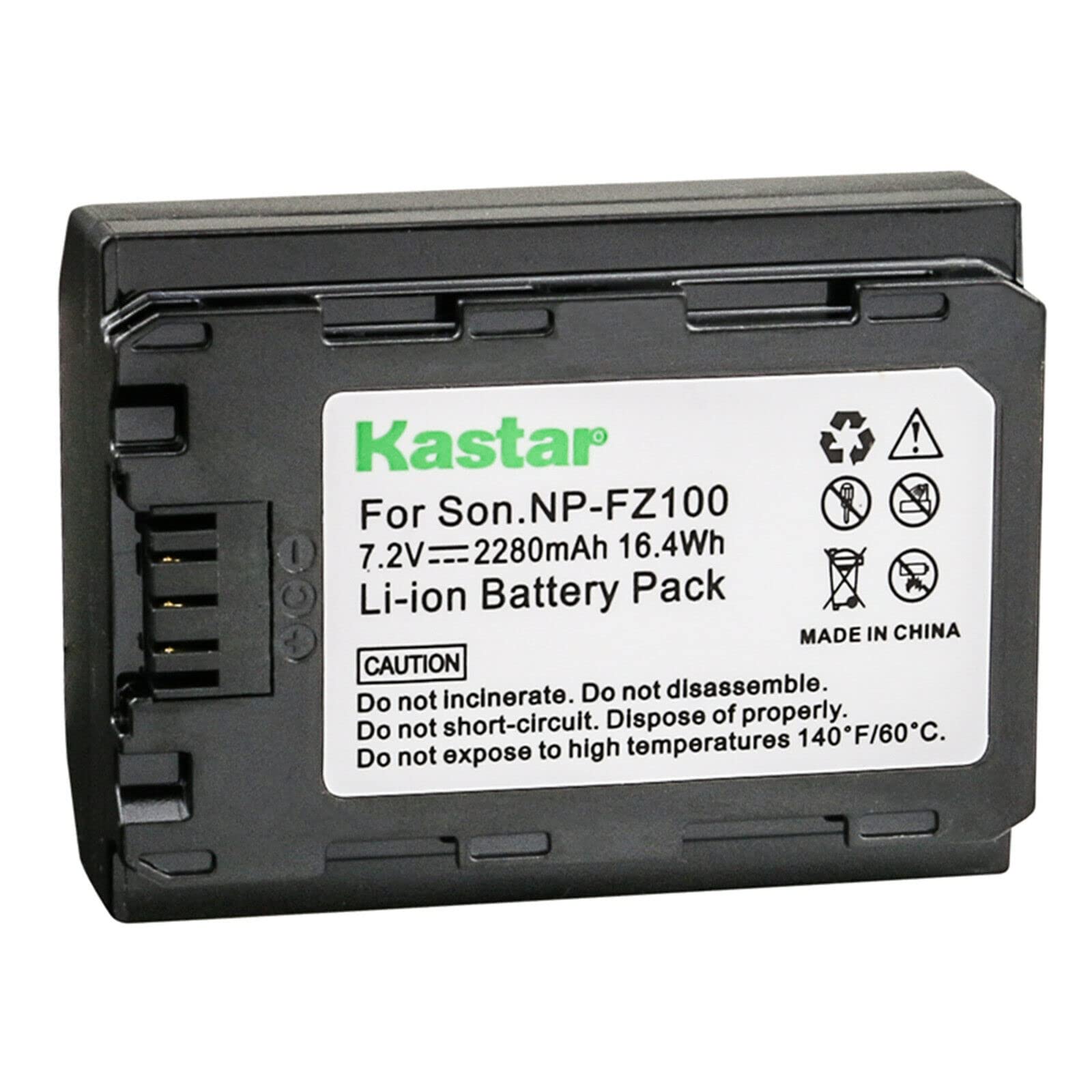Kastar 4-Pack NP-FZ100 Replacement Battery & LCD AC Charger Kit for Sony Alpha A9 II/A7 III/ILCE-7M3 Cameras - Perfect for Travel, Wedding & Professional Photography