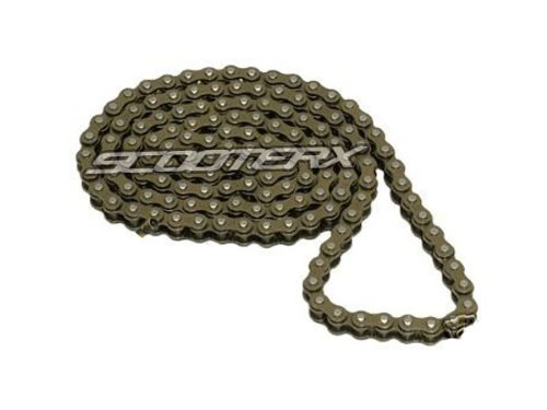 47 Link Chain #25 for Gas Scooter, Pocket Bike, Mini Chopper, Gas Skateboard - Replacement Drive Chain for Small Engine Vehicles & Motorized Toys
