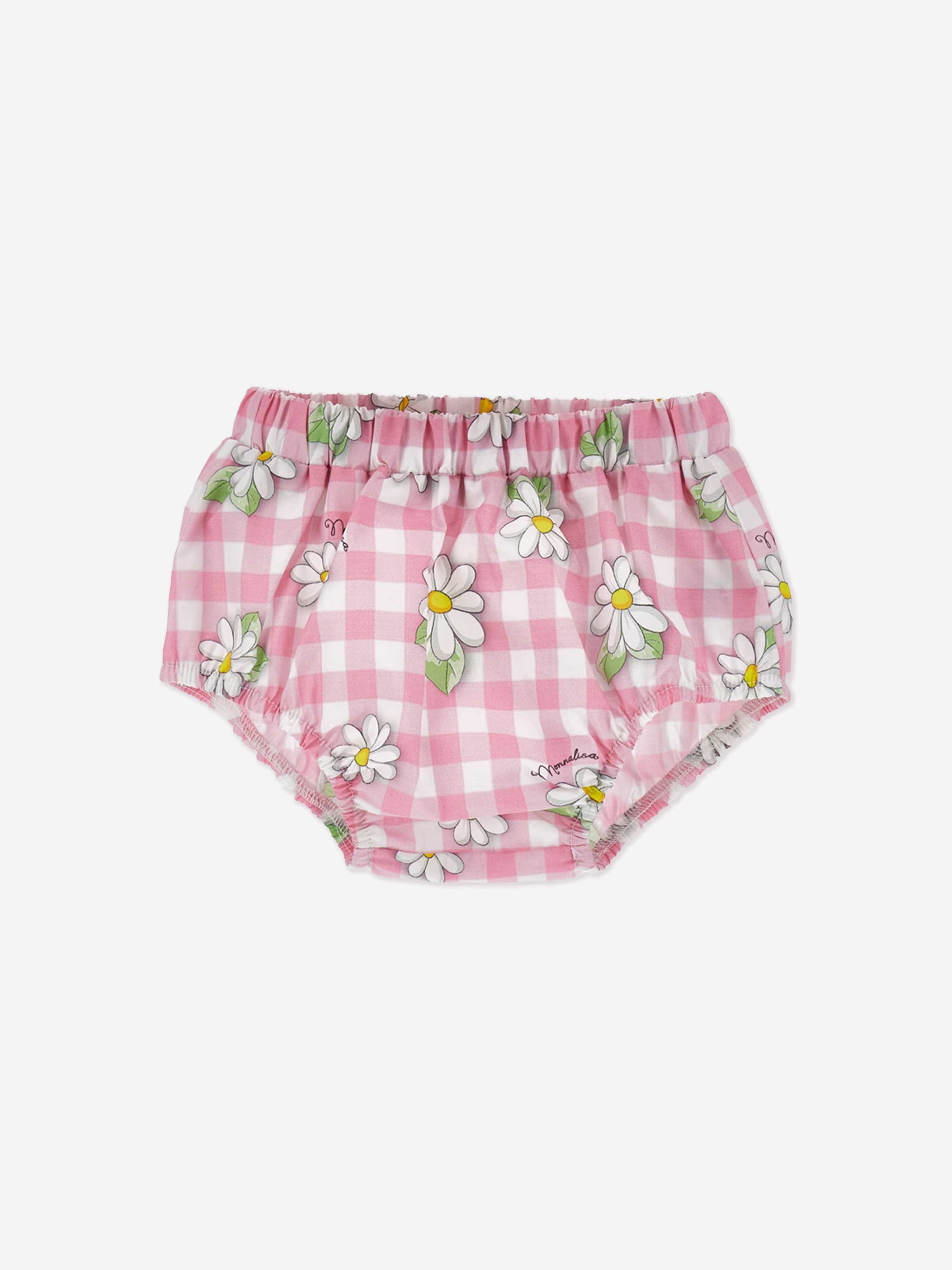 Adorable Baby Girls Daisy Dress & Bloomers Set - Soft Pink Floral Outfit for Newborns & Toddlers | Perfect for Spring Photos, Easter, & Special Occasions