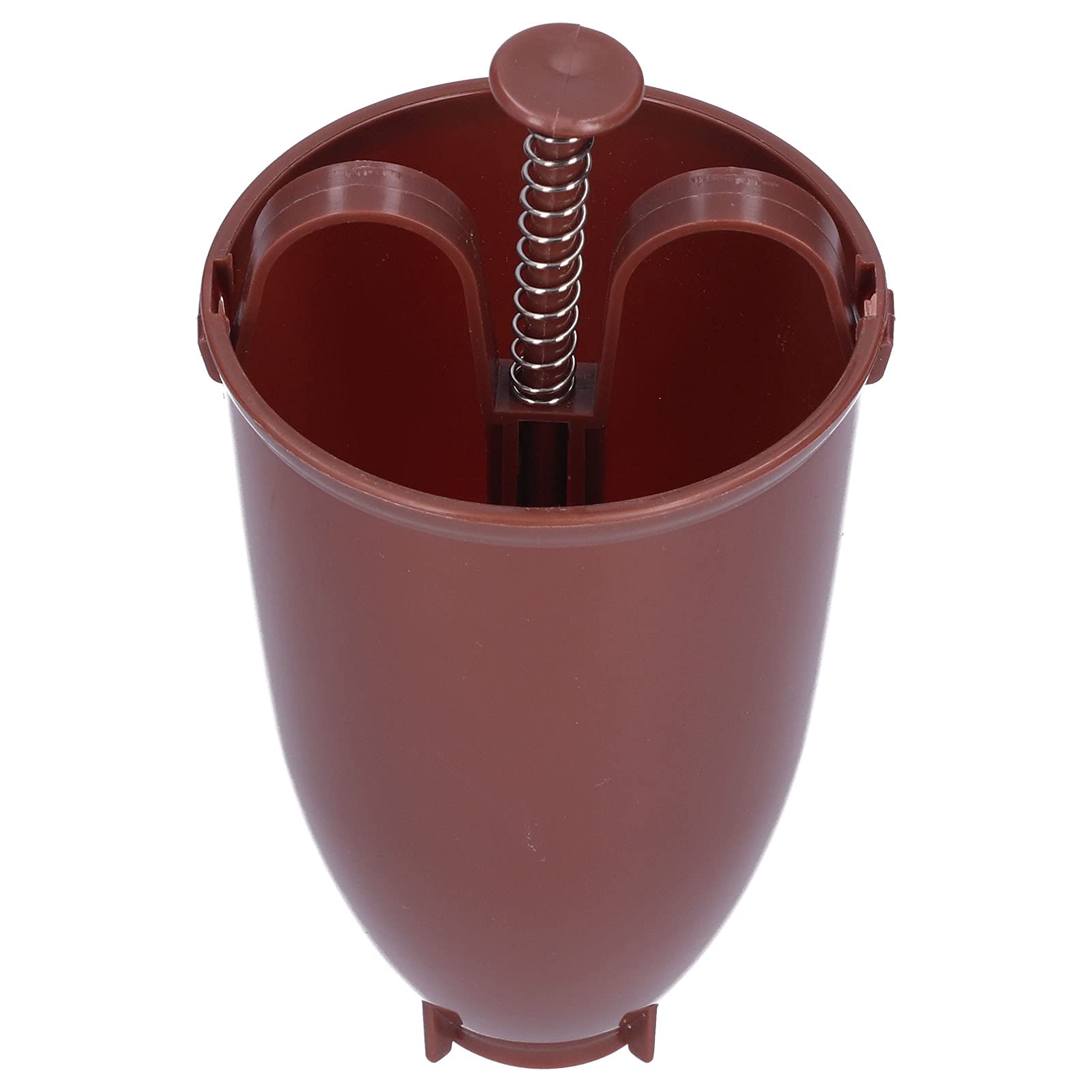 Non-Stick Donut Maker Machine with Compression Spring - Easy to Clean Donut Press Mold for Pancakes, Waffles & Homemade Donuts - Perfect for Breakfast, Parties & Family Baking (Brown)