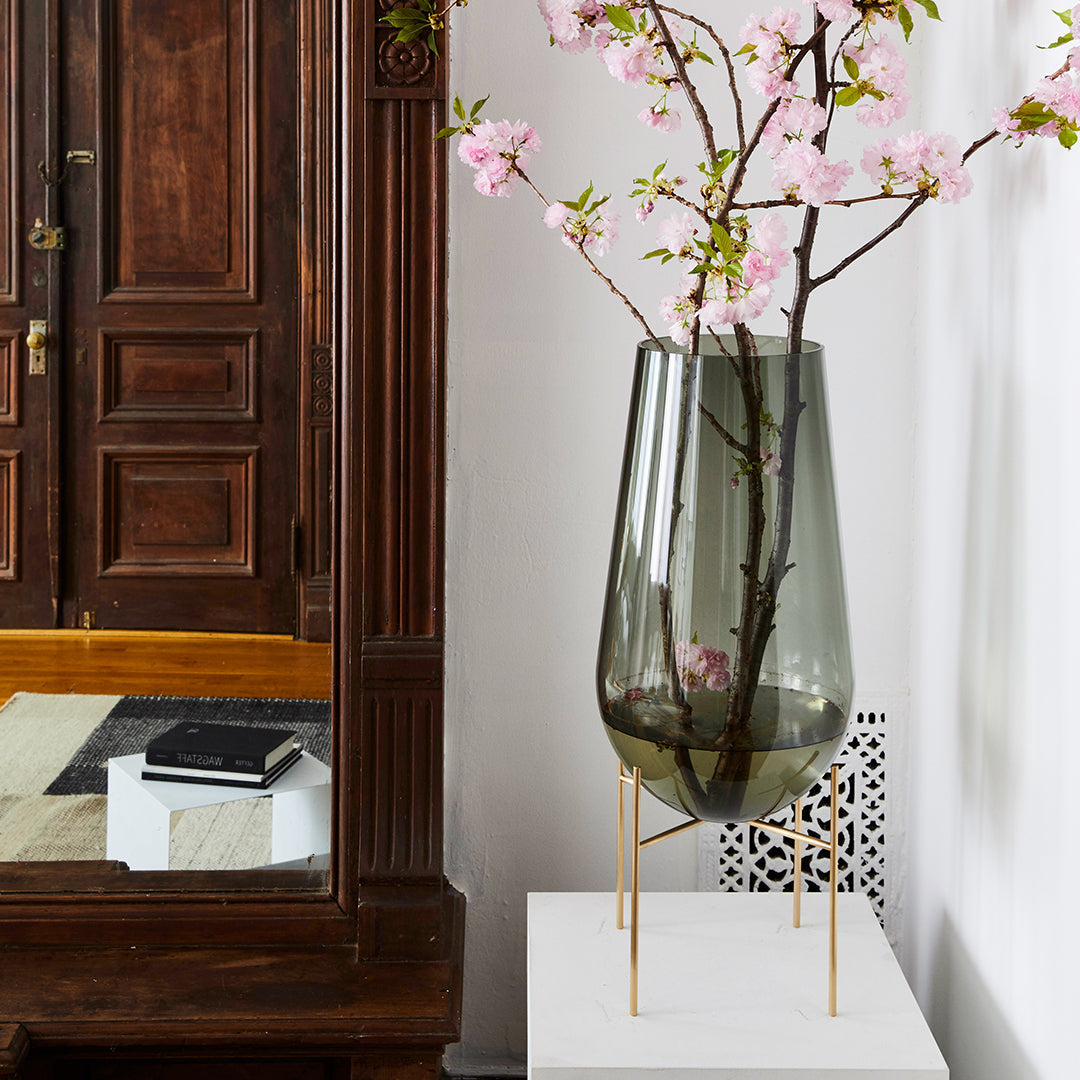 Theresa Arns Echasse Vase - Modern Ceramic Home Decor for Dining Table, Living Room & Office - Perfect for Flowers, Centerpieces & Interior Design