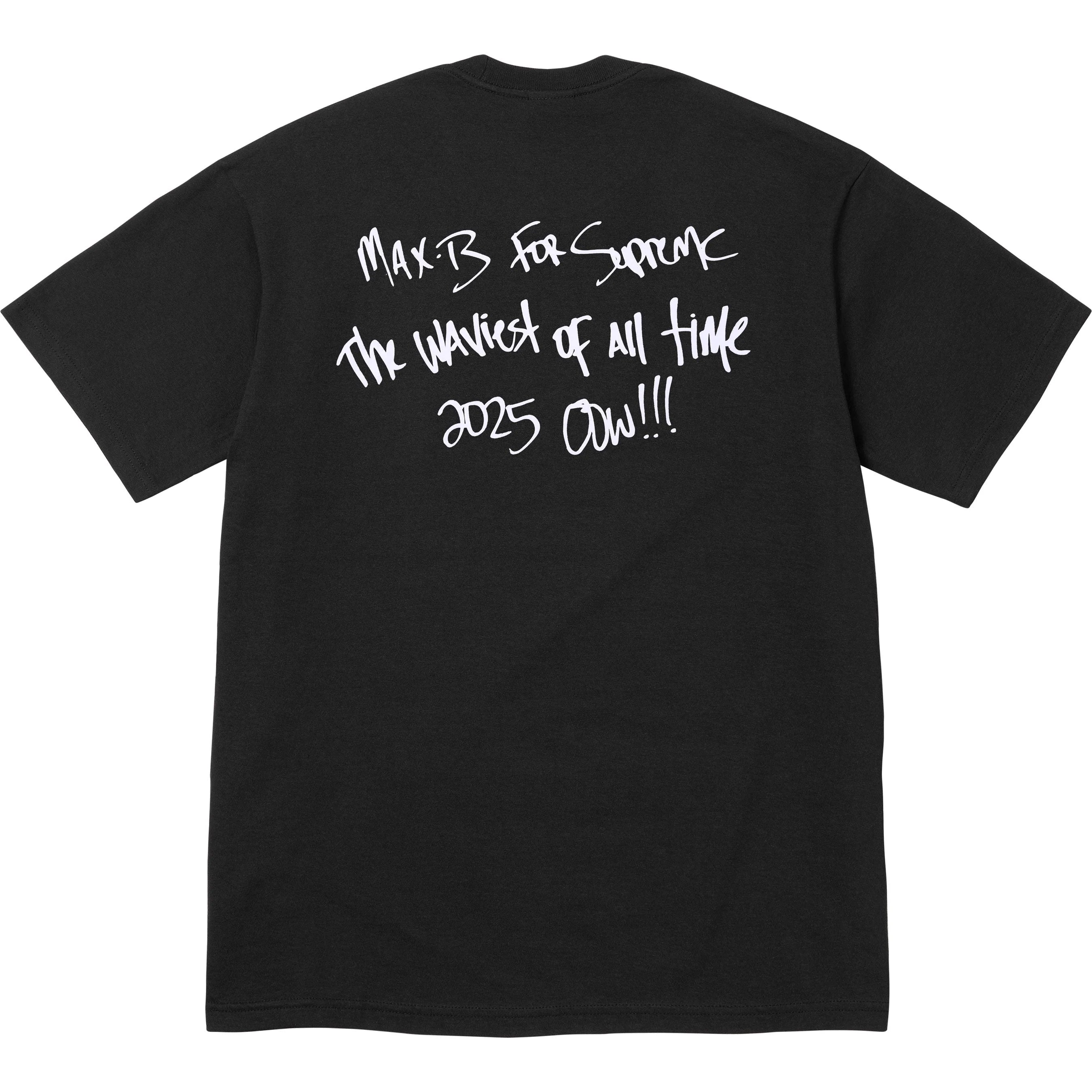 Supreme Max B Graphic T-Shirt - Black Cotton Tee for Men - Streetwear Fashion & Casual Wear