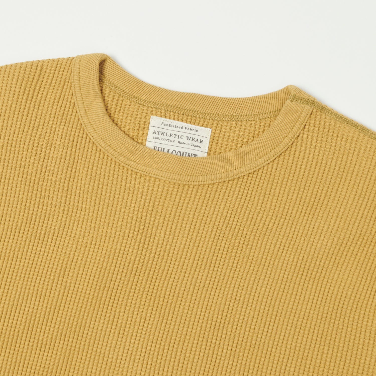 Full Count 5964 Heavyweight Waffle Long Sleeve T-Shirt in Camel Color - Perfect for Outdoor Adventures and Casual Wear