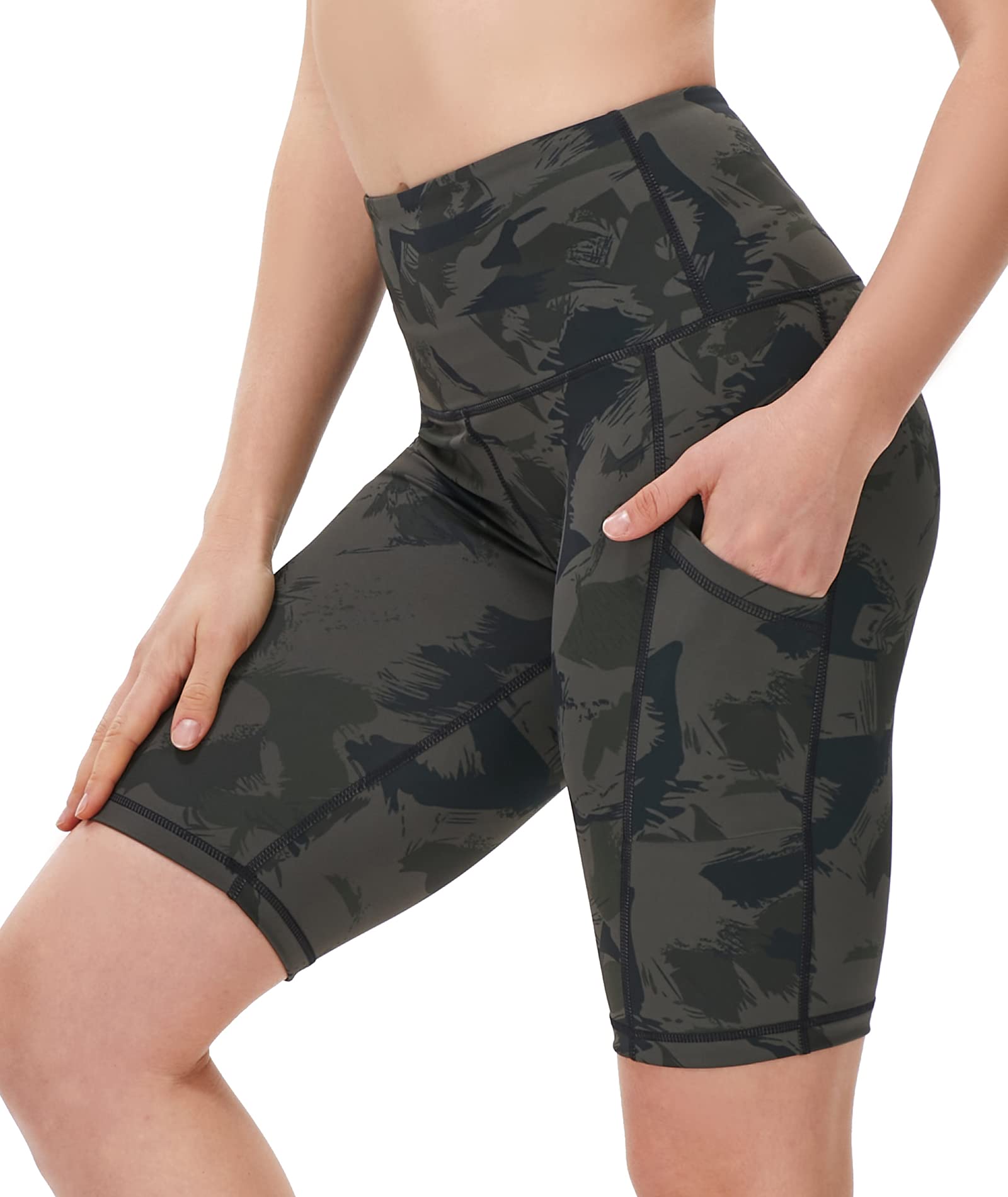 TYUIO High Waist Biker Shorts for Women - Tummy Control Workout Shorts for Gym, Yoga, Running & Cycling | Comfortable & Breathable Activewear for Fitness & Lounge Wear