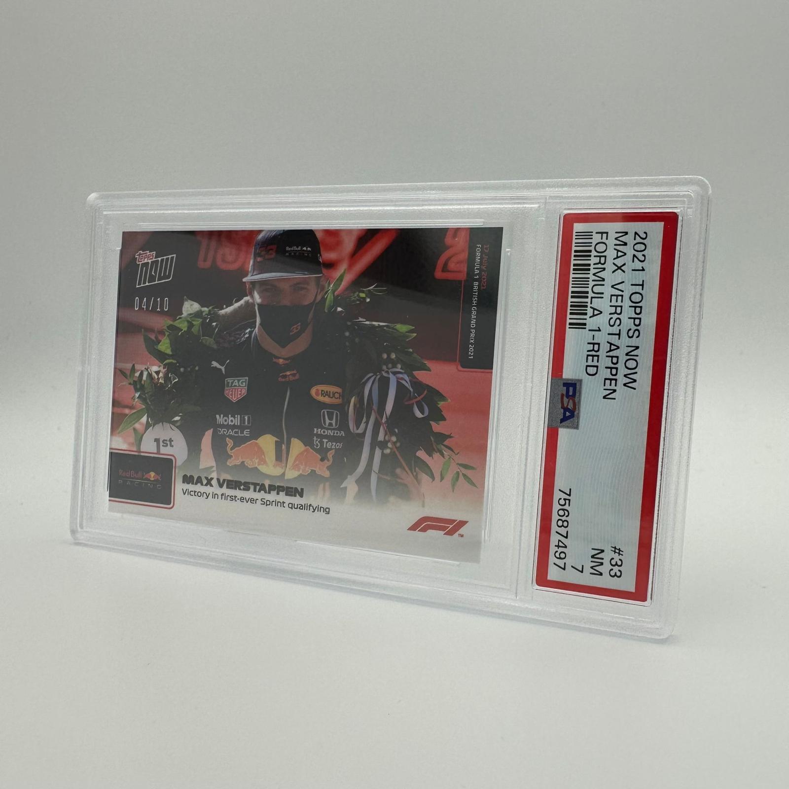 2004 Topps Victory First Ever Sprint Qualifying #33 Red PSA 7 Graded Card - Perfect for Racing Memorabilia Collectors & F1 Fans