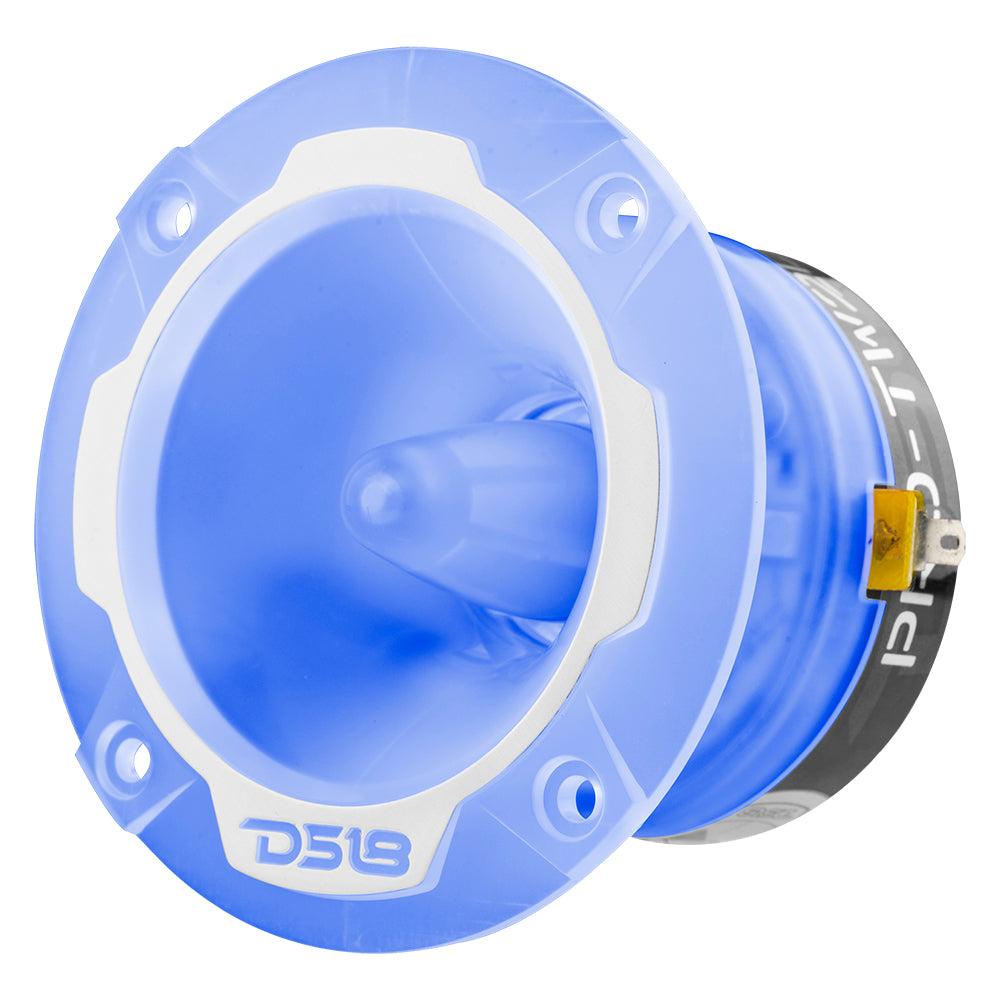 3.8 Inch Super Bullet Tweeter 120W 4 Ohm Aluminum Voice Coil with RGB LED Lights - High Power Car Audio Speaker for Enhanced Sound Clarity & Style
