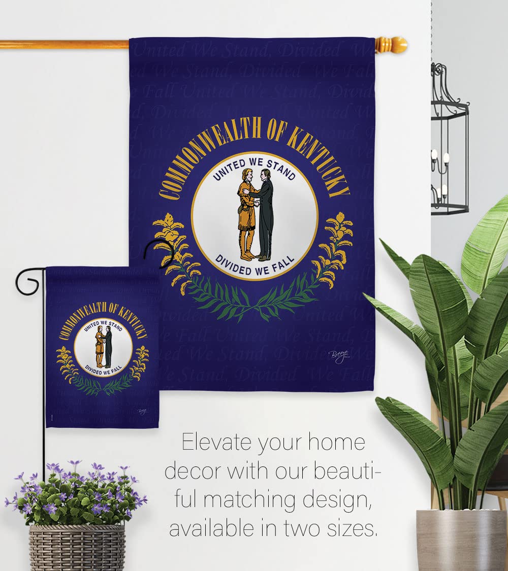 Kentucky Americana Double-Sided House Flag 28x40 - Patriotic Outdoor Decor