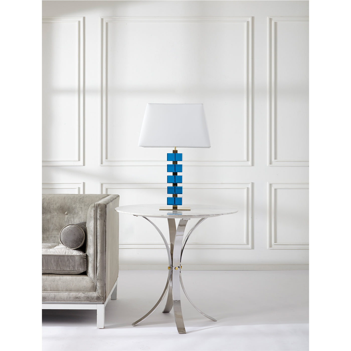Stylish Electrum Café Table - Modern Metal Bistro Table for Indoor & Outdoor Dining, Restaurants, and Coffee Shops