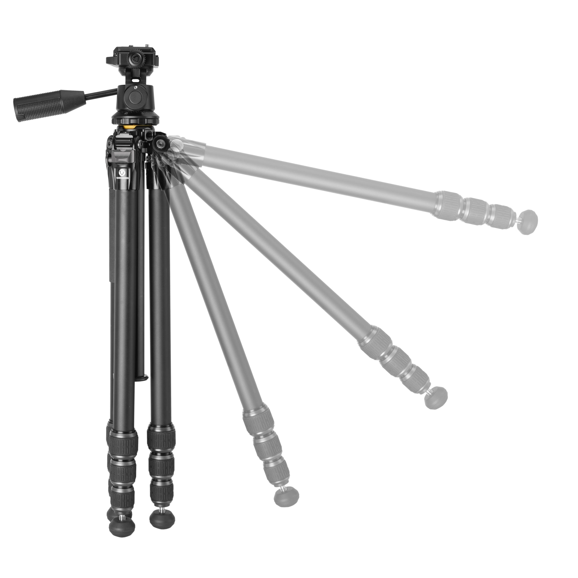 VEO 5 234AO26 Aluminum Tripod with Pan Head - Heavy Duty Outdoor Tripod for Scopes, Binoculars, Cameras & Spotting Scopes - Perfect for Hunting, Bird Watching & Outdoor Photography