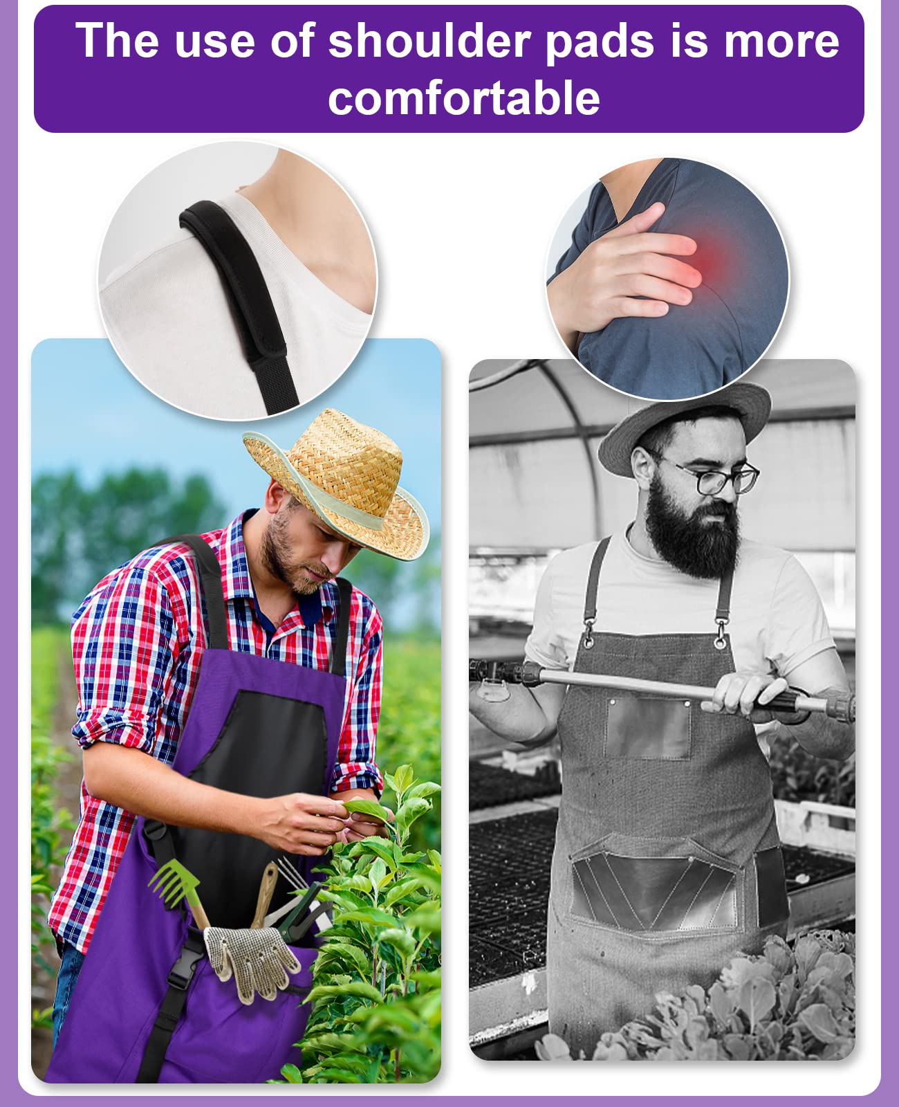 **Heavy Duty Gardening Apron with Quick Release Pockets - Water Resistant Harvesting Apron for Women & Men - Perfect for Planting, Pruning, and Outdoor Farm Work**