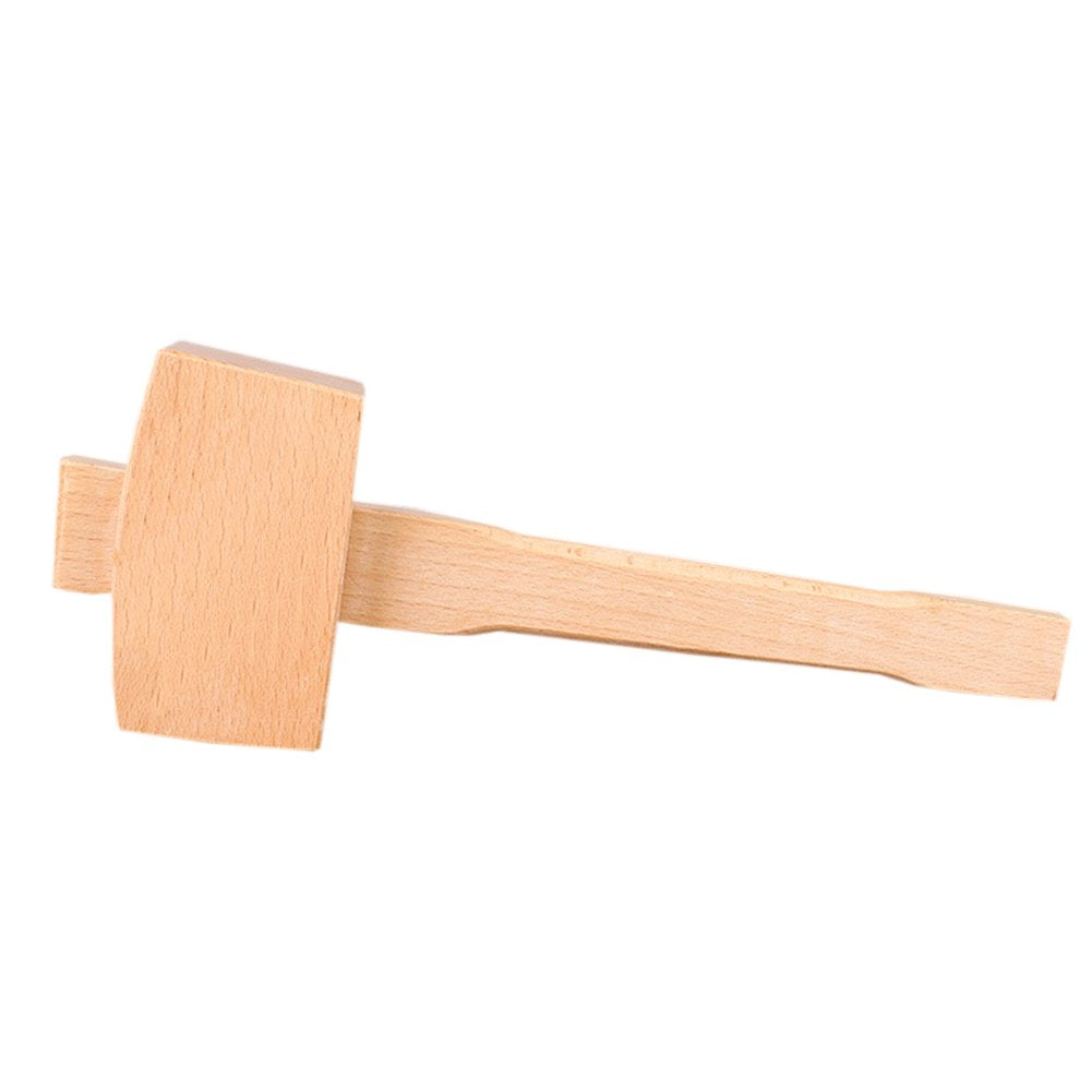 Premium Wooden Ice Mallet - Heavy Duty Ice Hammer for Crushing & Breaking Ice - Perfect for Cocktails, Bartending, Home Bars & Kitchen Use