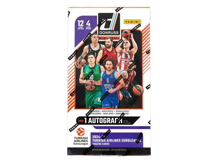 2024-25 Panini Donruss Turkish Airlines Euroleague Basketball Hobby Box - Authentic Trading Cards Collection for NBA Fans & Sports Collectors - Perfect for Gifts, Investments, and Fantasy Basketball Leagues