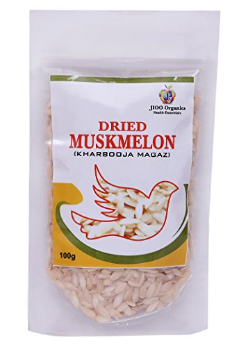 Organic Dried Muskmelon Seeds (Cantaloupe Seeds/Kharbooze Beej) - 100g | Premium Kharbooze Magaz for Snacking, Cooking & Ayurvedic Recipes | Healthy & Nutritious Natural Food