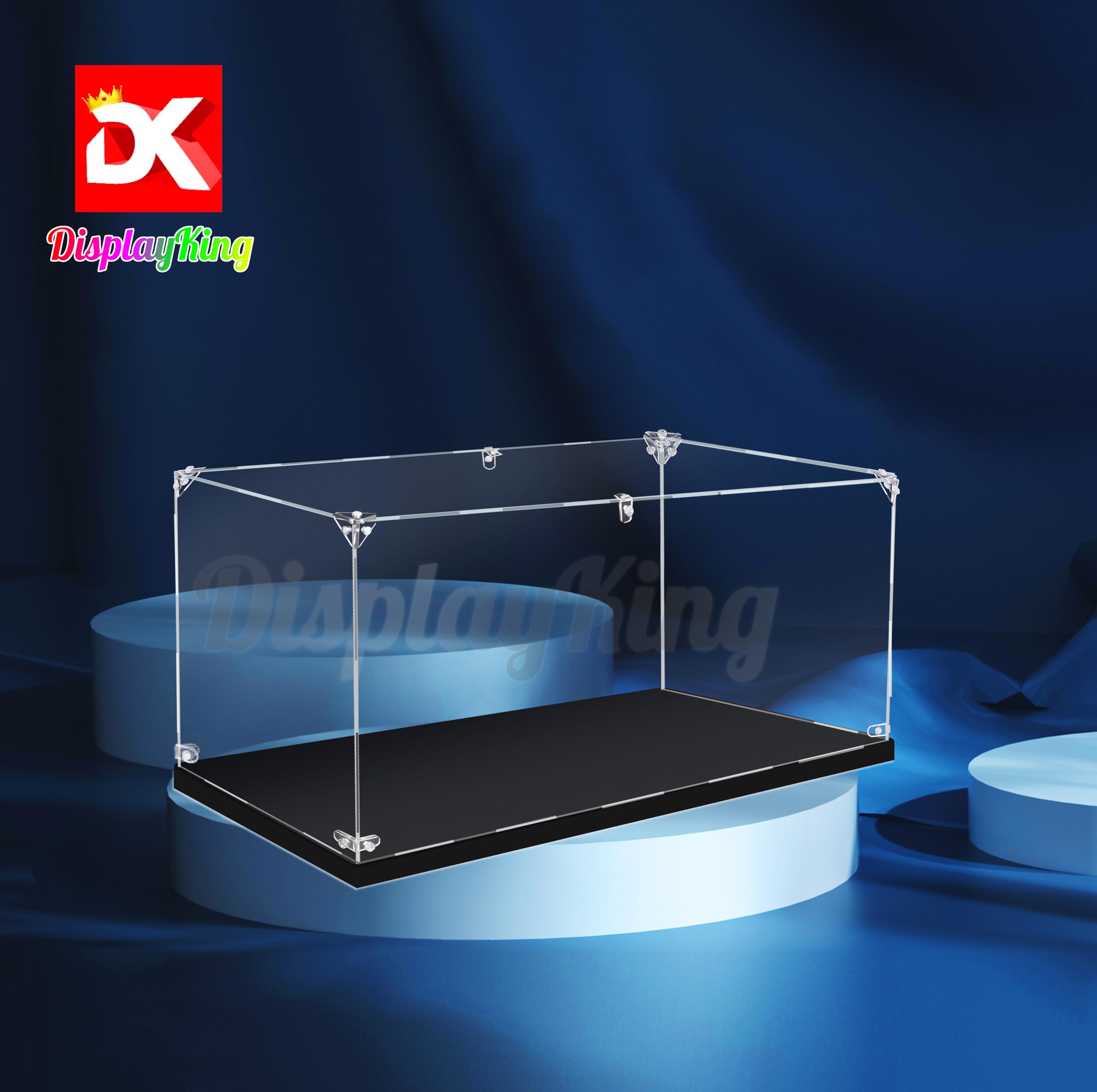 Acrylic Display Case with Screw for Lego Ghostbusters ECTO-1 10274 Set - Protective Showcase for Collectible Building Blocks (Lego Not Included) - Perfect for Home Office Decoration & Toy Collection Display (US Stock)