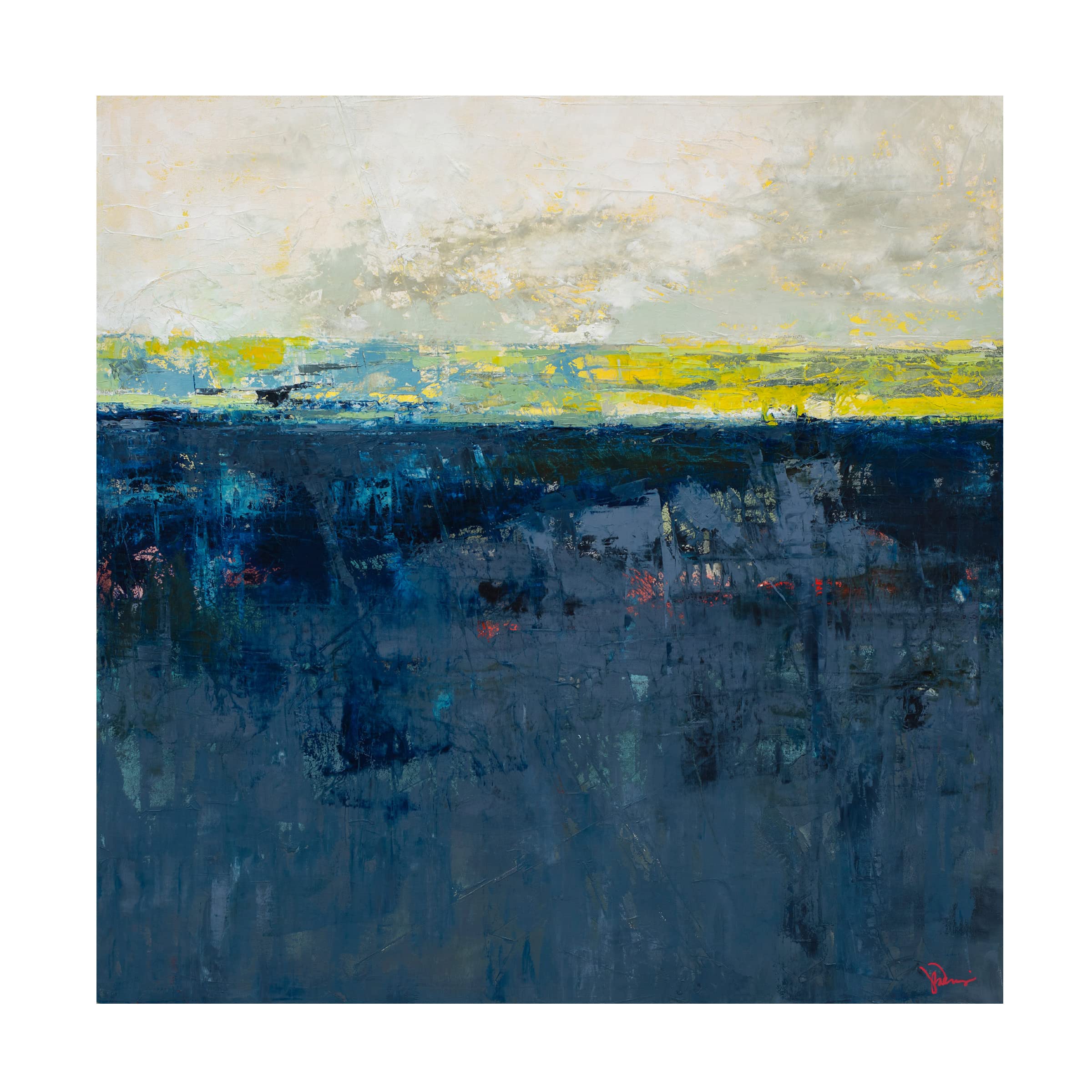 Patrick Dennis 'Clean Slate' Canvas Wall Art - Modern Abstract Painting for Living Room, Bedroom & Office Decor | Trademark Fine Art Collection
