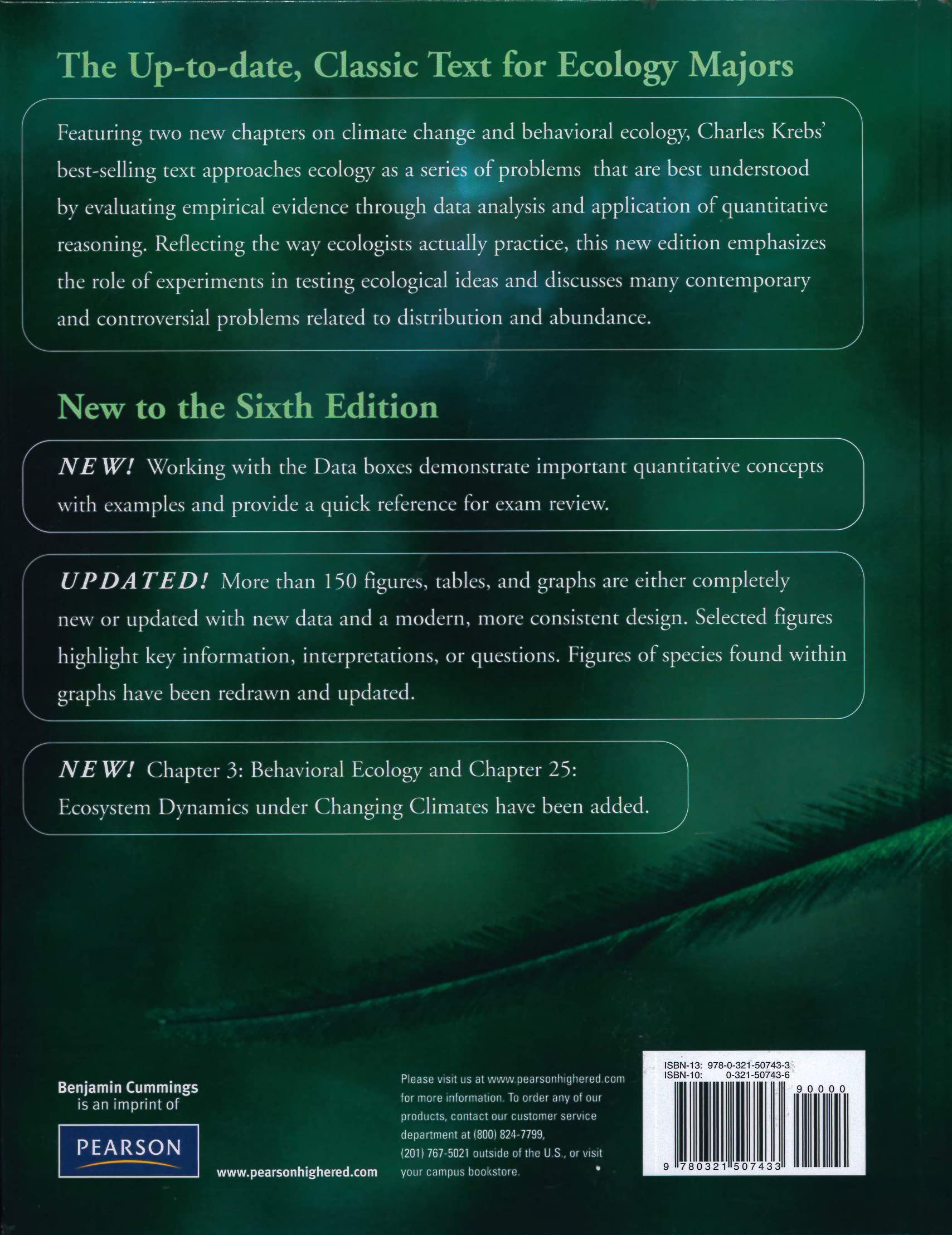 Ecology: The Experimental Analysis of Distribution and Abundance (6th Edition) - Essential Textbook for Ecology Students, Researchers & Environmental Scientists | Perfect for University Courses, Field Studies & Conservation Research