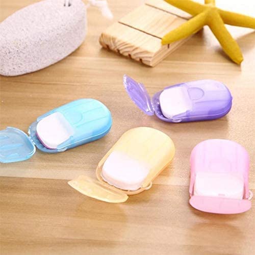 **BRIDGER Portable Mini Paper Soap for Travel - 60 Disposable Hand Wash Sheets (Pack of 3) - Outdoor, Camping & Emergency Use - Multi Color**