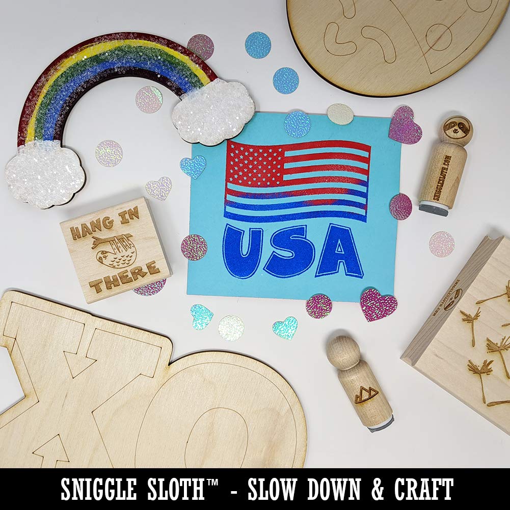 1.25 Inch Small Confetti & Streamers Celebration Party Rubber Stamp for DIY Crafting, Scrapbooking, Card Making - Perfect for Birthday Invitations and Party Decorations