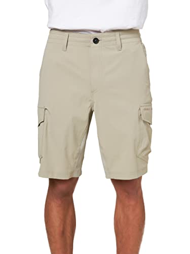 O'NEILL Men's GI Hybrid Cargo Shorts - Elastic Waist & Pockets for Outdoor Activities
