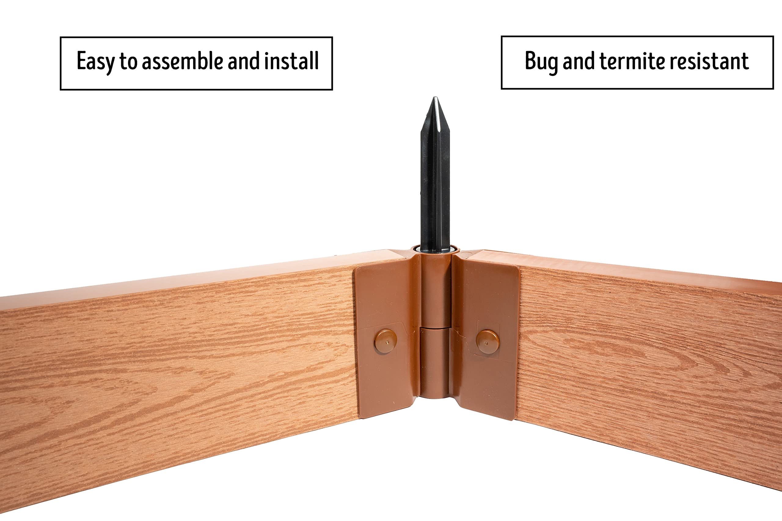 Frame It All Tool-Free Classic Sienna Raised Garden Bed Kit 4' x 4' x 11