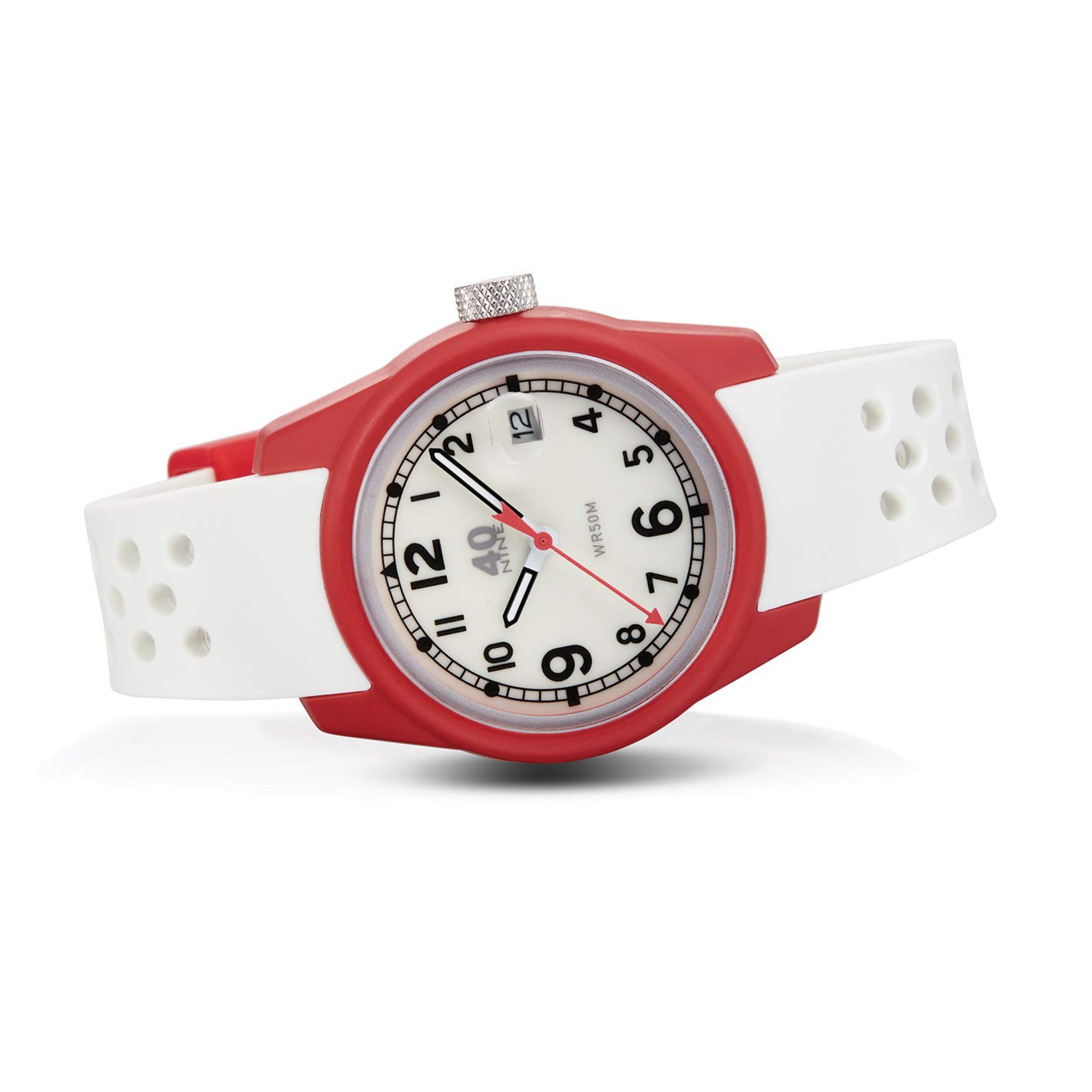 40N7.1LW Women's 35mm Spartan Watch with White Dial & Leather Strap - Perfect for Everyday Wear, Office & Casual Outfits