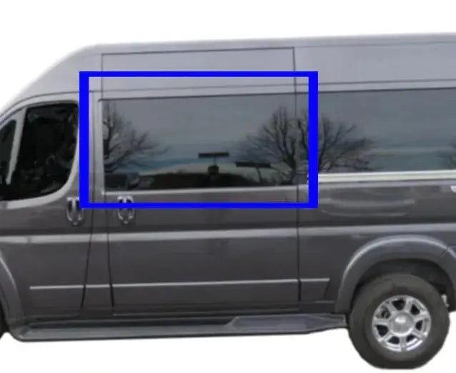 2014+ Ram ProMaster Van Fixed Window for Passenger & Driver Side Sliding Door (DTRAM004) - Durable Replacement Part for Commercial Vans, Perfect for Delivery & Fleet Vehicles