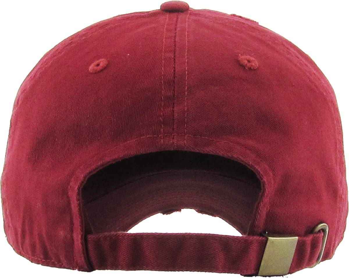 Distressed Baseball Cap KB4005 - Custom Embroidery & Monogram Hats for Men & Women | Personalized Caps for Sports, Fashion & Outdoor Activities