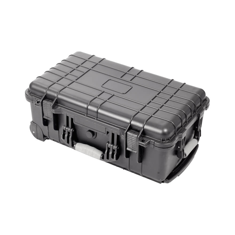 Waterproof Hard Rolling Case 515x290x200mm with Pull Handle & Foam Interior - Perfect for Travel, Storage & Equipment Protection