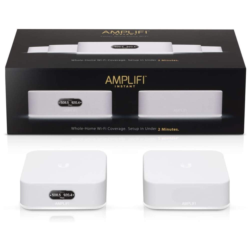 Amplifi Instant Home Mesh WiFi System Kit - AFI-INS (UK Version with UK Power Supply), White | Whole Home Coverage for Smart Devices, Gaming & Streaming