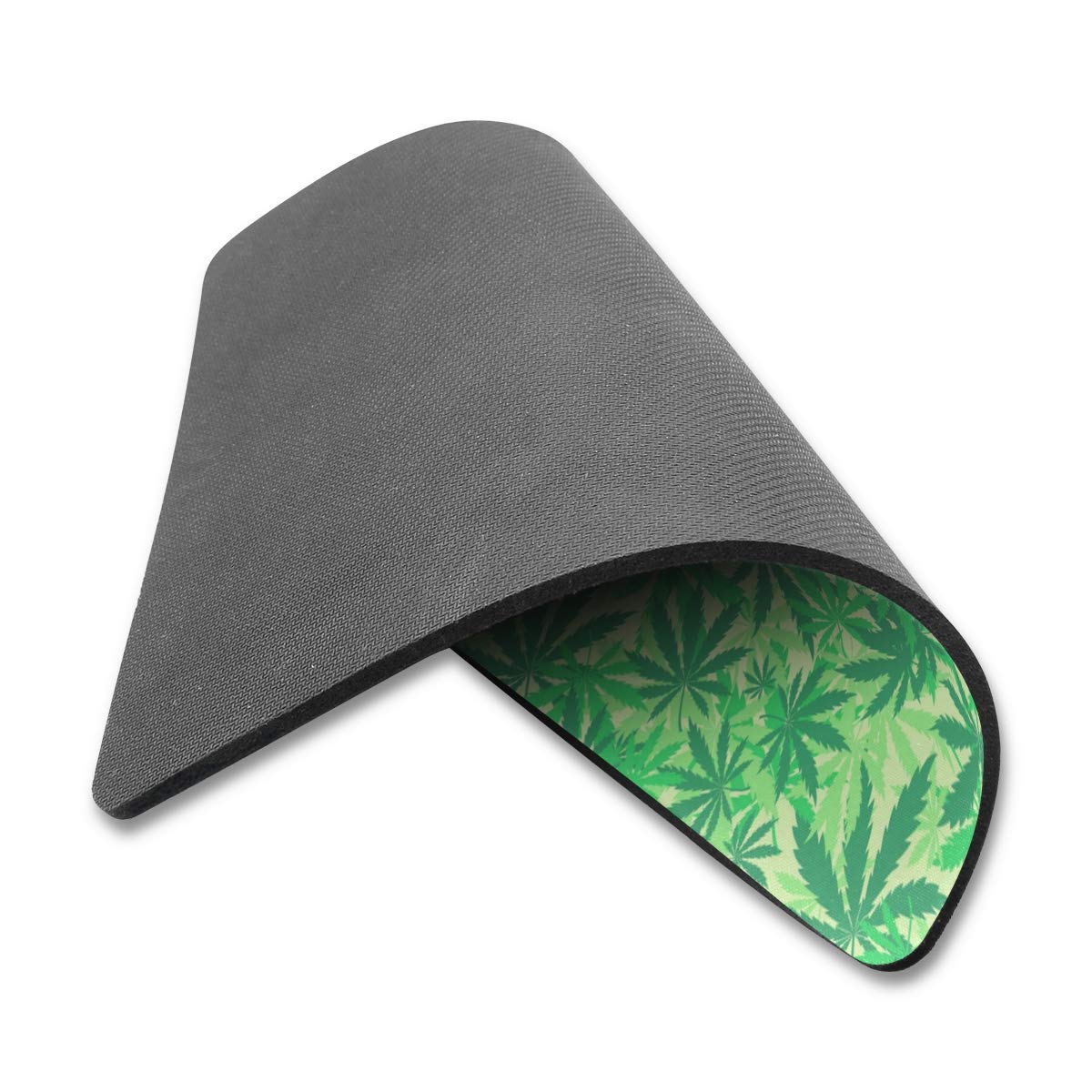 Premium Non-Slip Cannabis Leaf Mouse Pad - 9.84 x 7.48 x 0.2 Inch Ergonomic Gaming & Office Desk Mat with Rubber Base - Perfect for Gamers, Graphic Designers & Computer Workstations