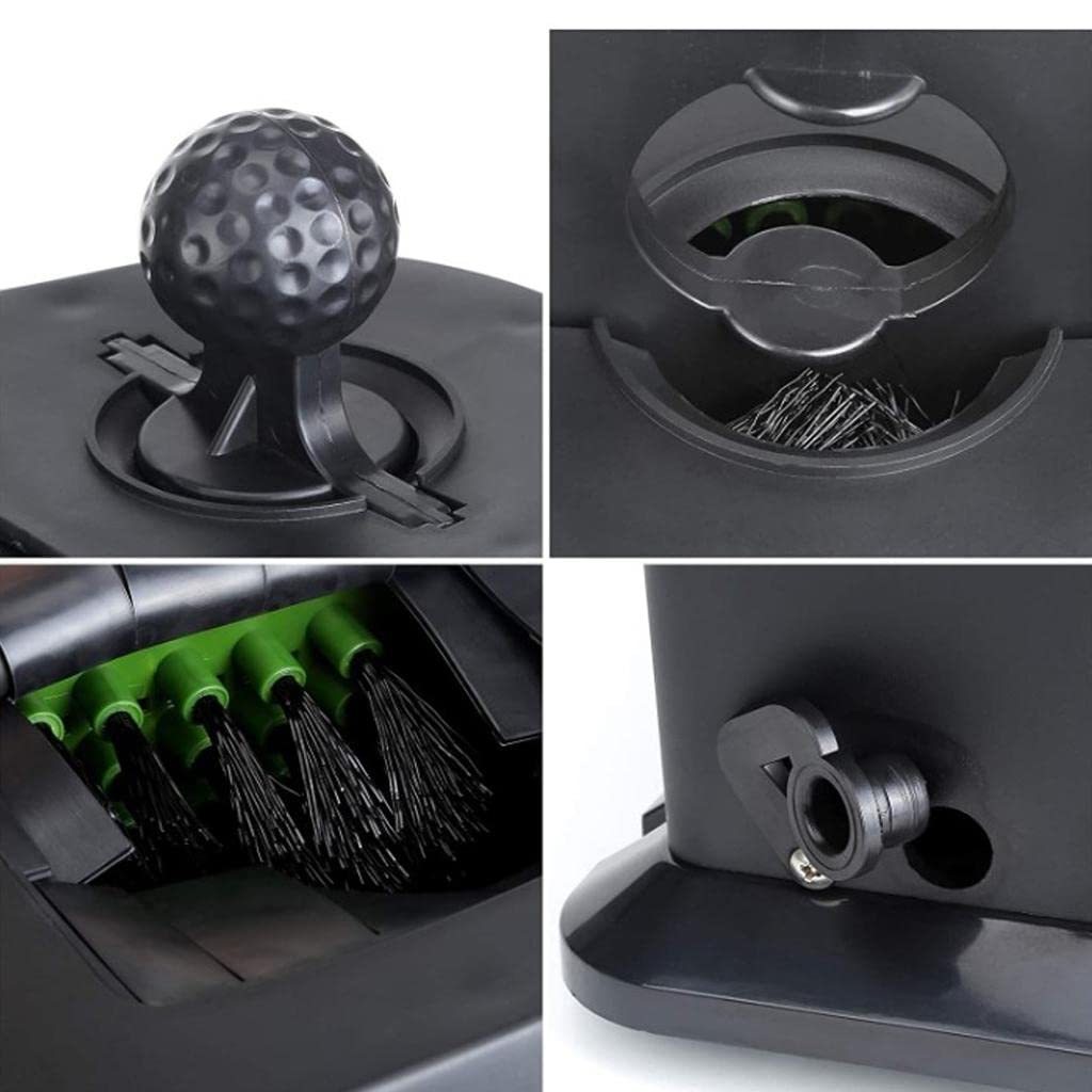 Premium Golf Club Washer with Pre-Drilled Shaft - Black Golf Ball & Club Cleaning Wiper for Easy Club Maintenance | Perfect for Driving Range, Home Practice & Golf Course Use