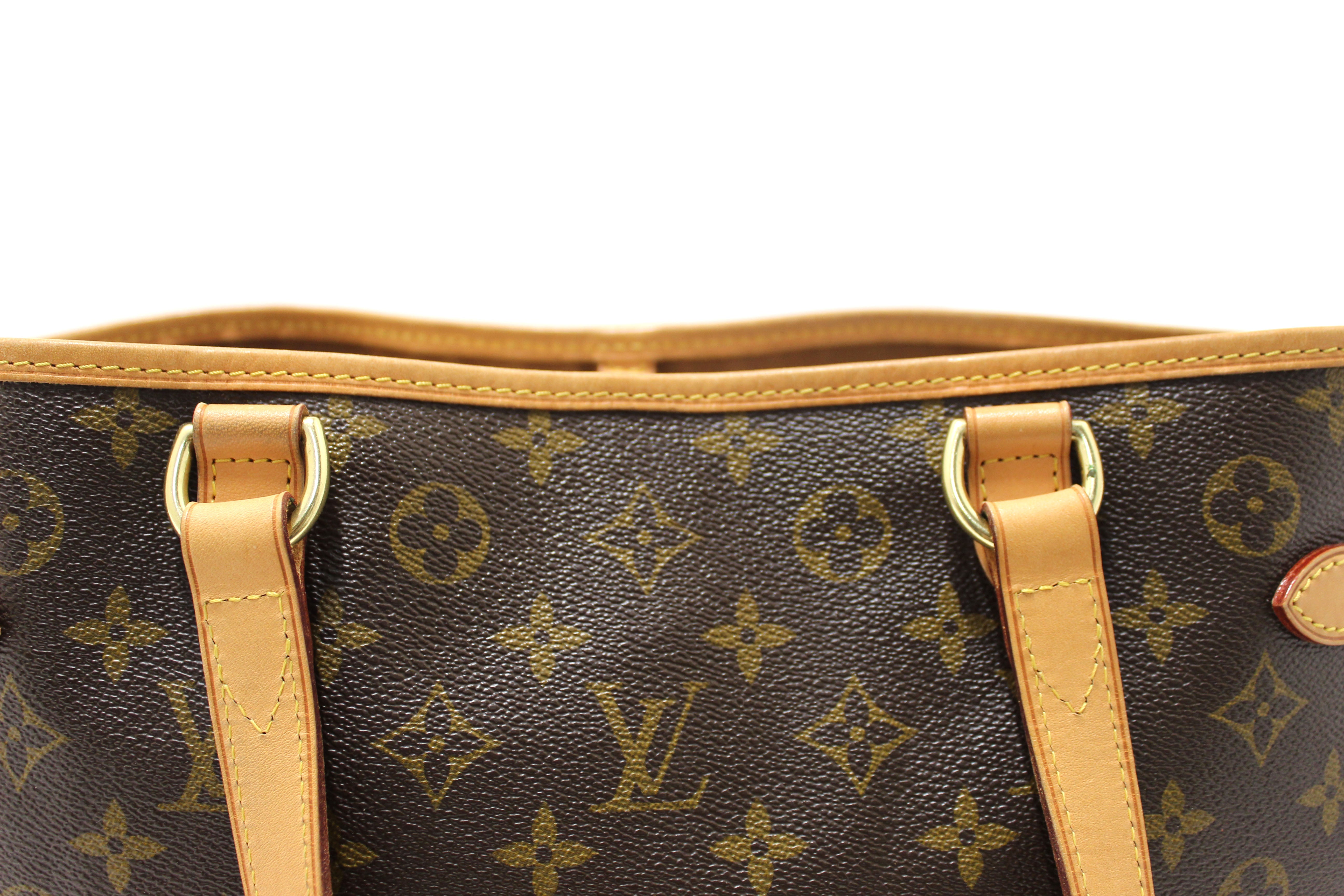 Authentic Louis Vuitton Monogram Canvas Batignolles Horizontal Tote Bag - Luxury Designer Shoulder Bag for Women, Perfect for Work, Travel & Everyday Use