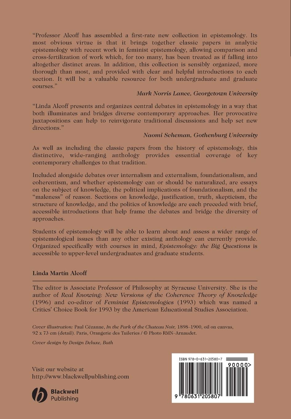 Epistemology: The Big Questions - Exploring the Nature of Knowledge for Philosophy Students & Critical Thinkers | Perfect for College Courses & Self-Study