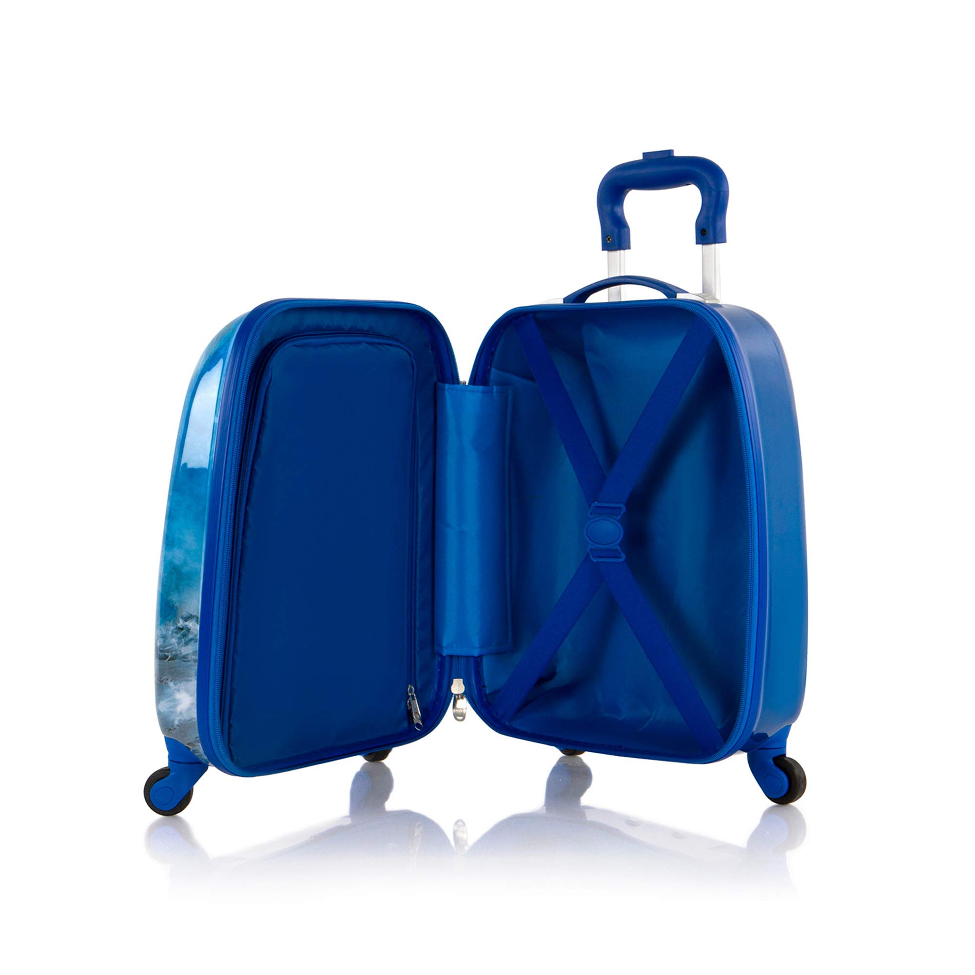 Marvel Kids 18 Inch Carry-On Spinner Luggage - Lightweight Durable Suitcase for Travel, School Trips & Airplane Adventures (Superhero Design) - Perfect for Family Vacations, Sleepovers & Weekend Getaways