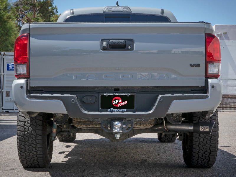 aFe 16-22 Toyota Tacoma Apollo GT Series 2.5in-3in 409 Stainless Steel Cat-Back Exhaust System with Black Tip - Performance Upgrade for Off-Road & Street Driving