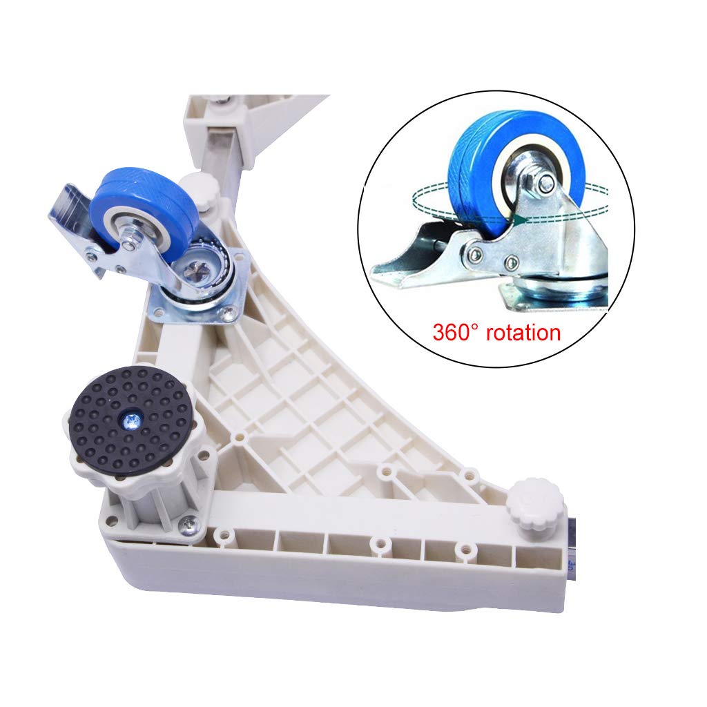 Adjustable Mobile Base with 4 Wheels - Heavy Duty 500kg Capacity Universal Moving Platform for Washing Machine, Dryer & Refrigerator - Multi-Functional Furniture Dolly for Home Appliances & Workshop Use