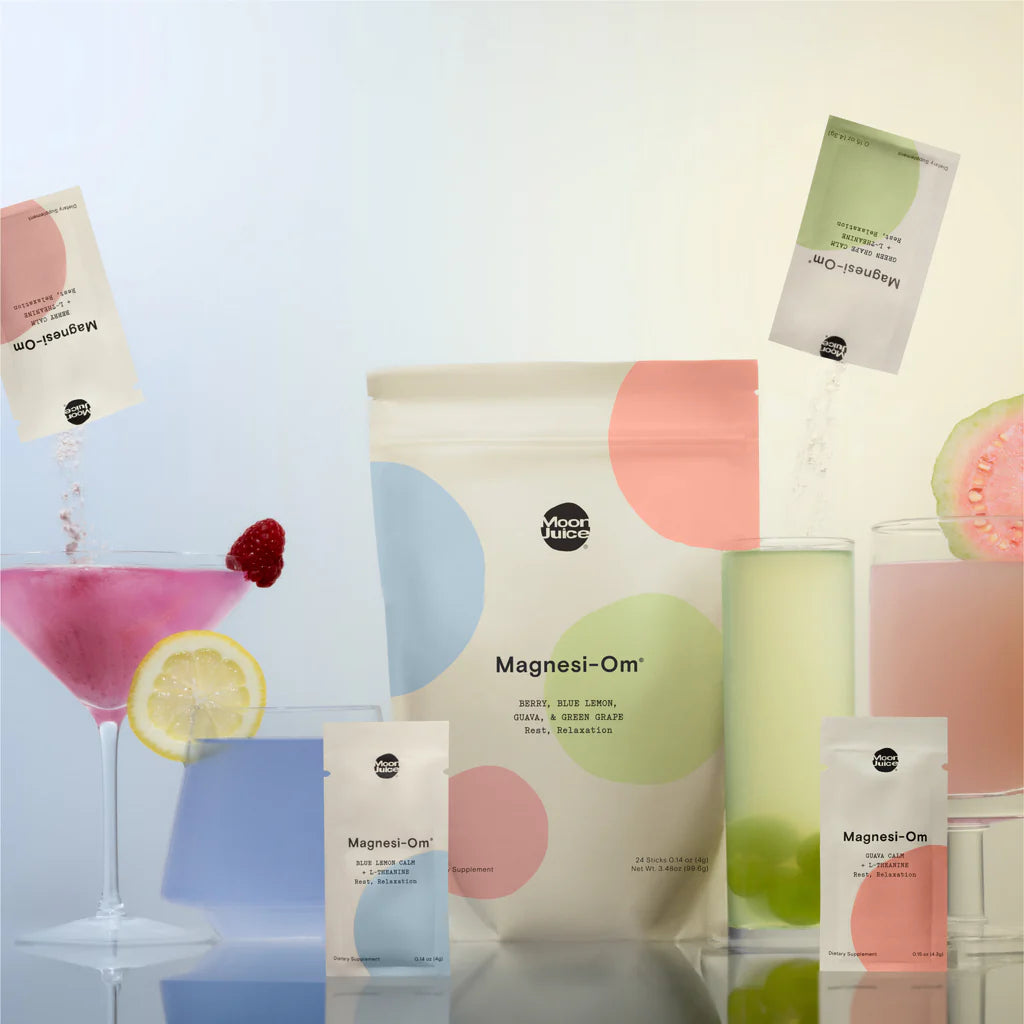 Moon Juice Magnesi Om - Premium Magnesium Supplement for Stress Relief & Sleep Support - Ideal for Nighttime Relaxation & Daily Wellness