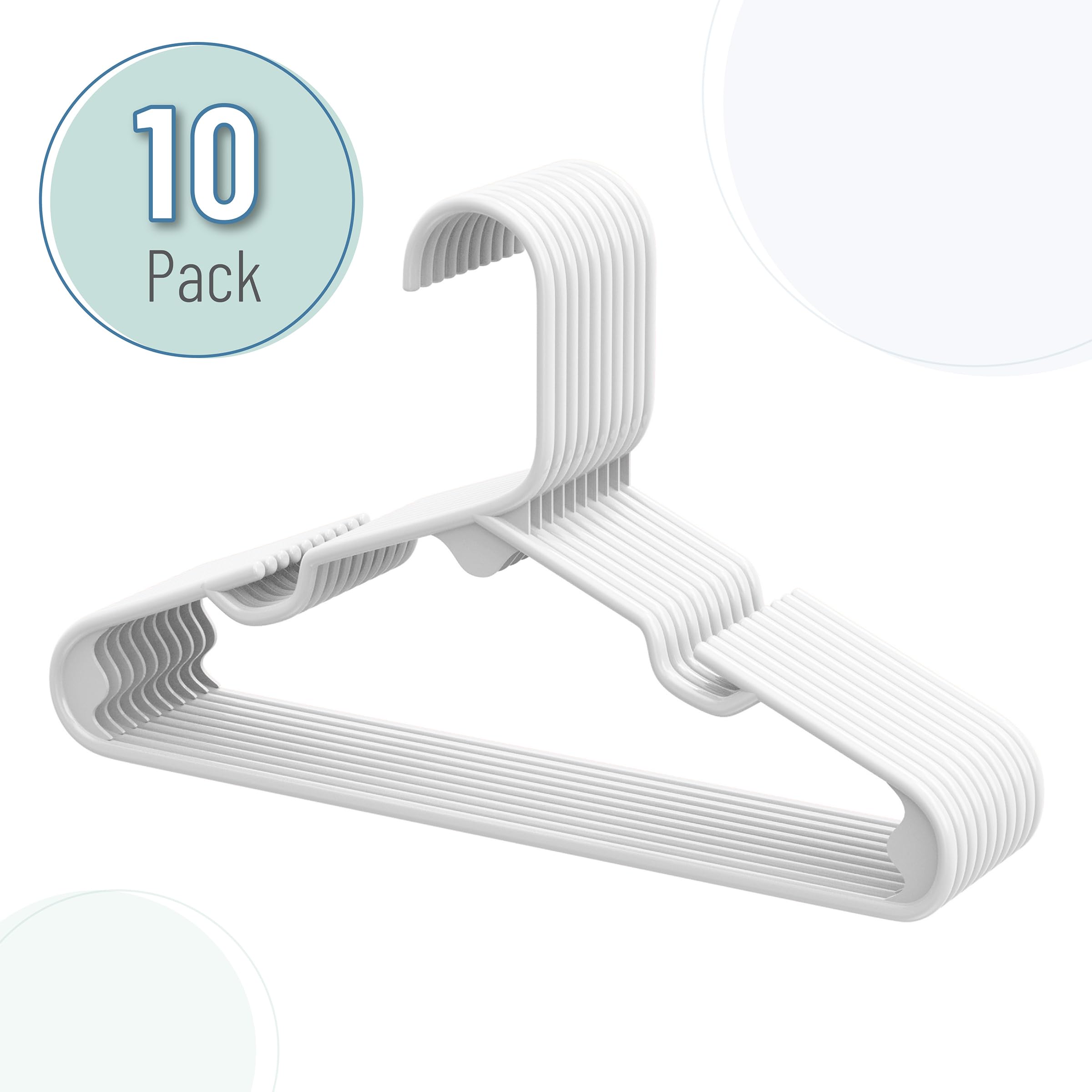 Mr. Pen Plastic Kids Hangers - 10 Pack, Small Size Closet Organizers for Toddler Clothes & Nursery Storage | Perfect for Baby Wardrobes, Children's Clothing Organization & Space-Saving Solutions