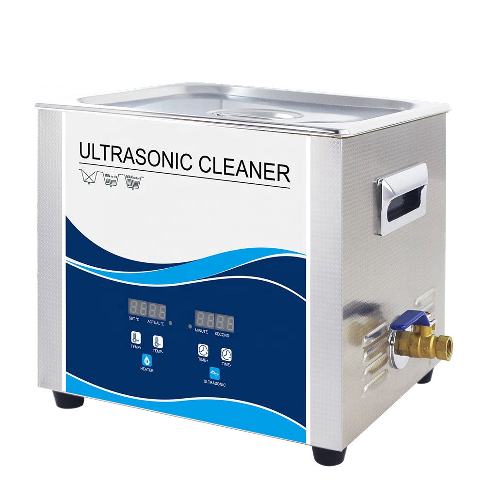10L Digital Ultrasonic Cleaner for Jewelry, Glasses, Watches & Small Parts - Professional Ultrasonic Cleaning Machine with Degas Function - Perfect for Home, Lab & Industrial Use